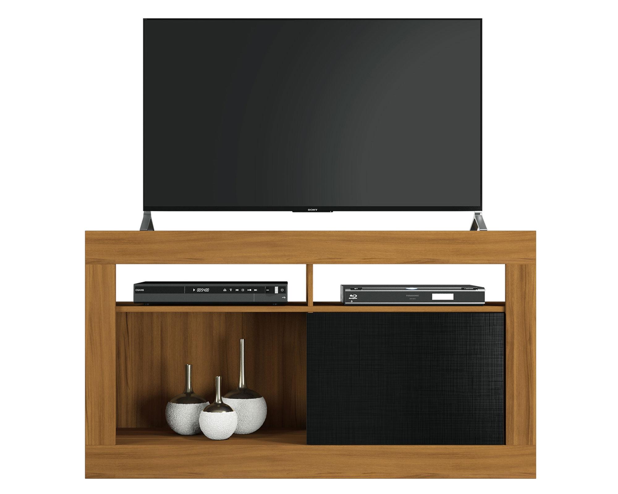 Rack TV 50'' Price café/negro Home Mobili-0
