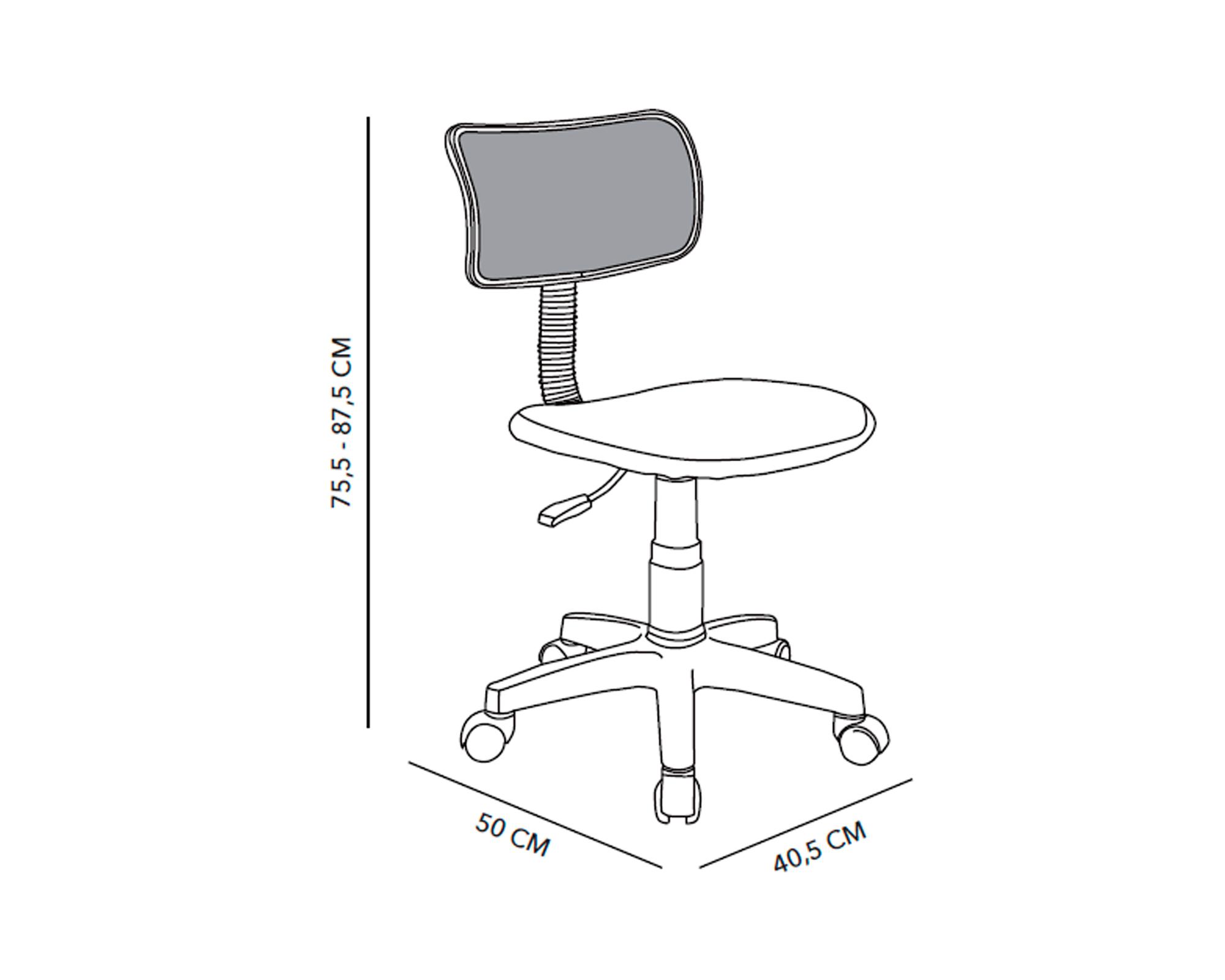 Silla escritorio Alviso 5 ruedas azul-1