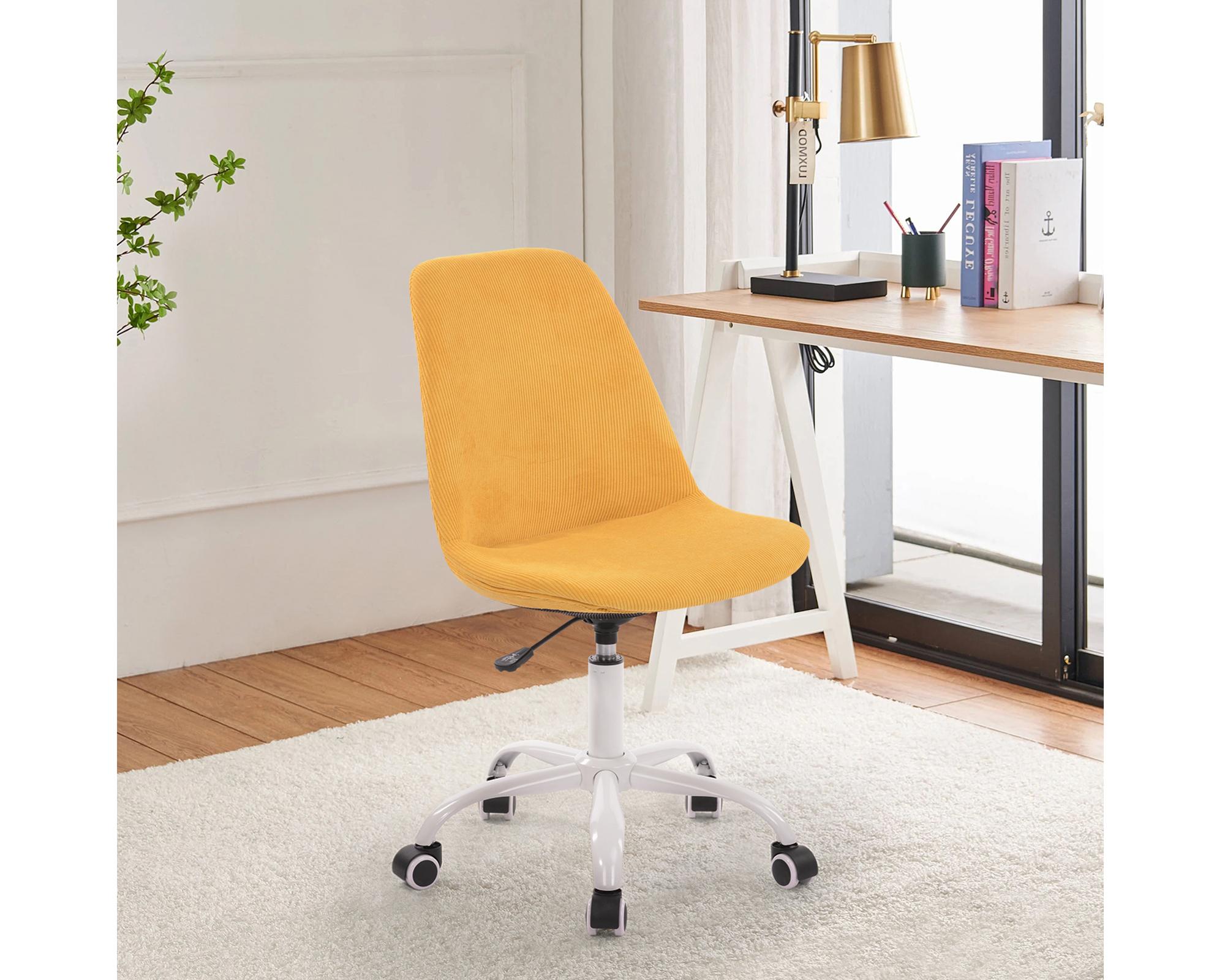 Silla escritorio New Trend 5 ruedas amarillo-3