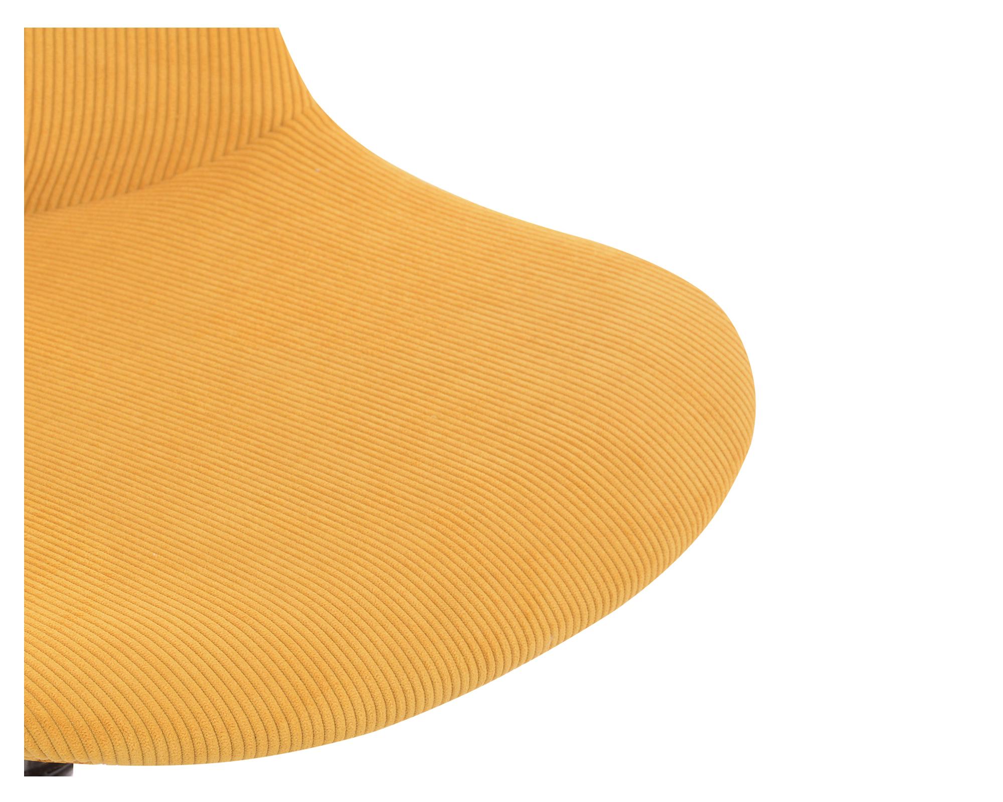 Silla escritorio New Trend 5 ruedas amarillo-2