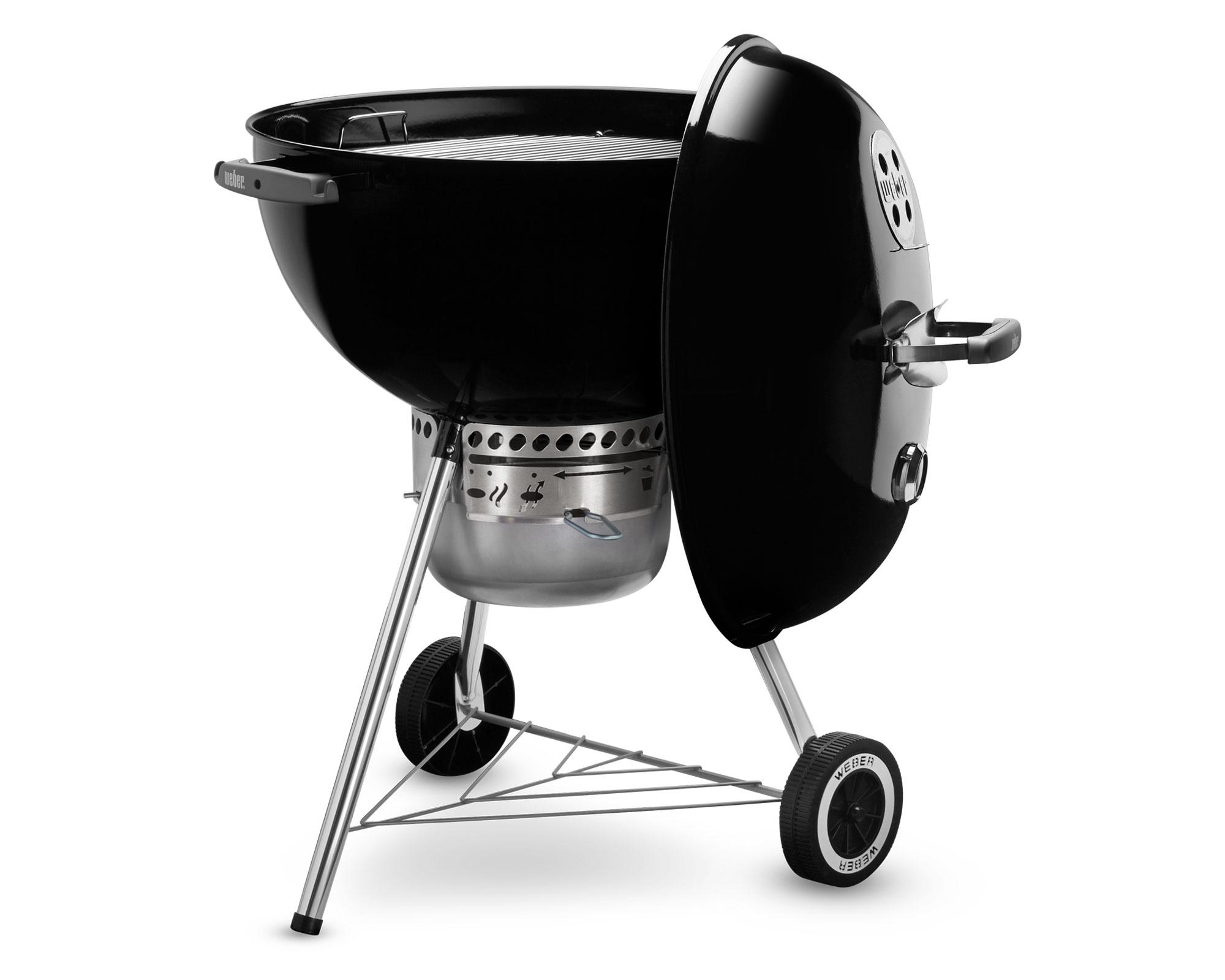 Parrilla a carbón Kettle negro Weber-1