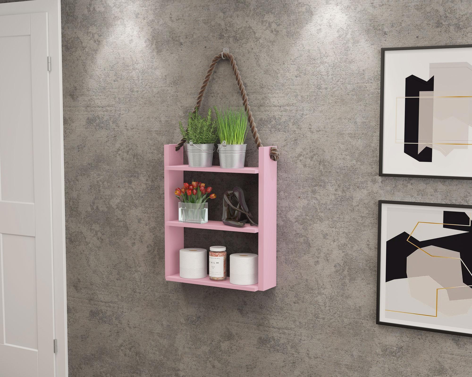 Repisa triple rosado MobilFrank.-2