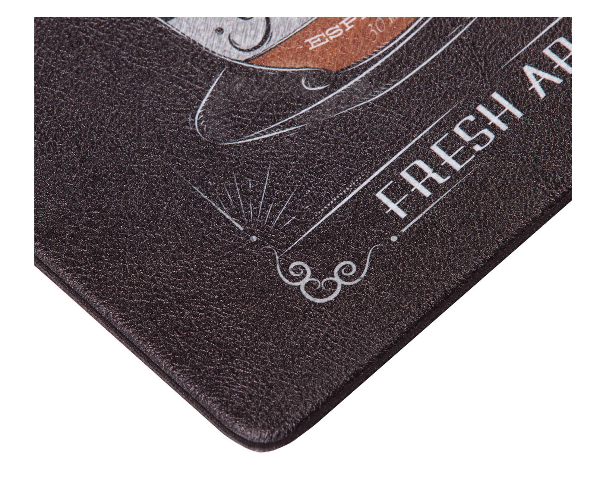 Limpiapiés 45x75 cm Kitchen Rubber Coffee negro Dib-1