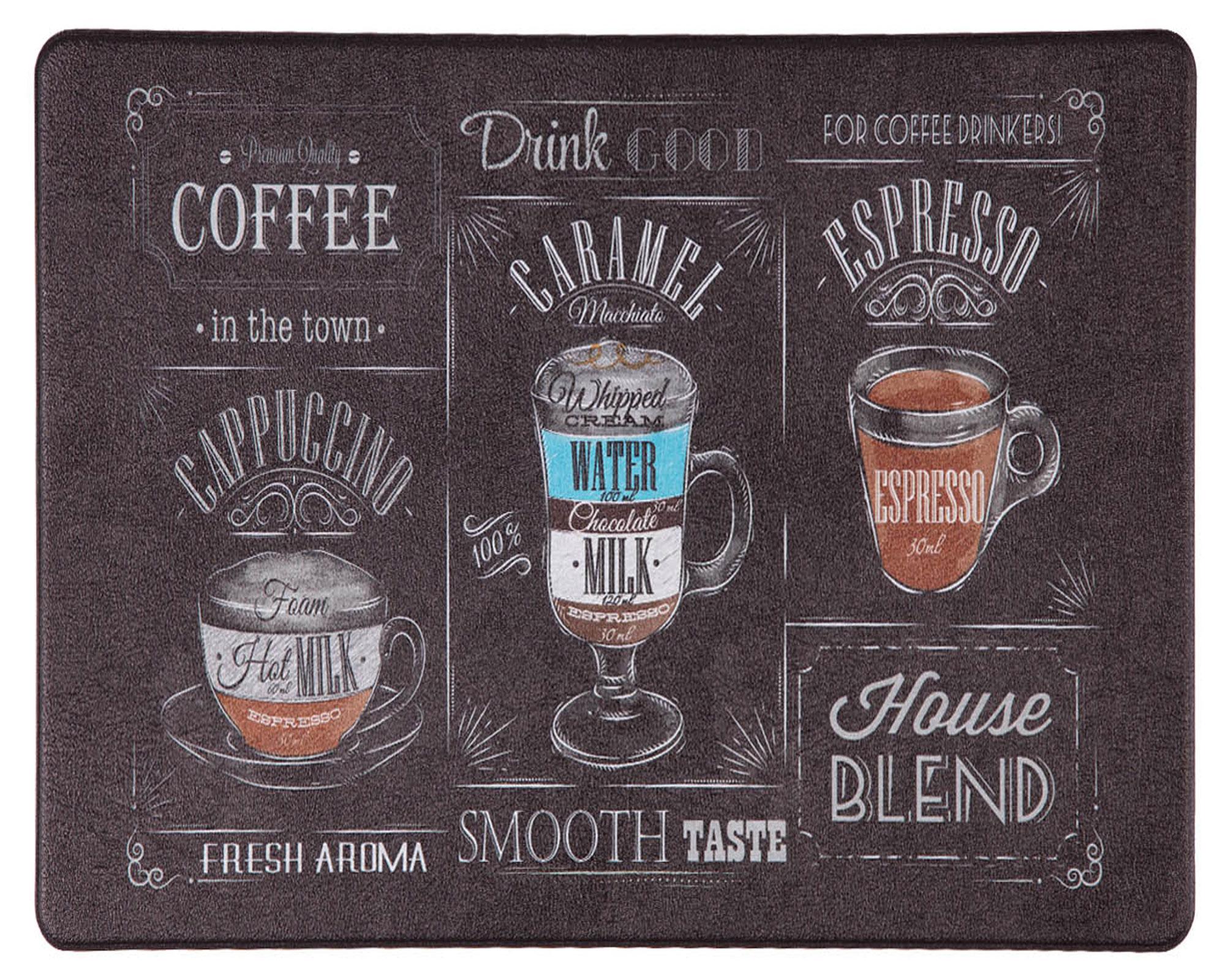 Limpiapiés 45x75 cm Kitchen Rubber Coffee negro Dib-0
