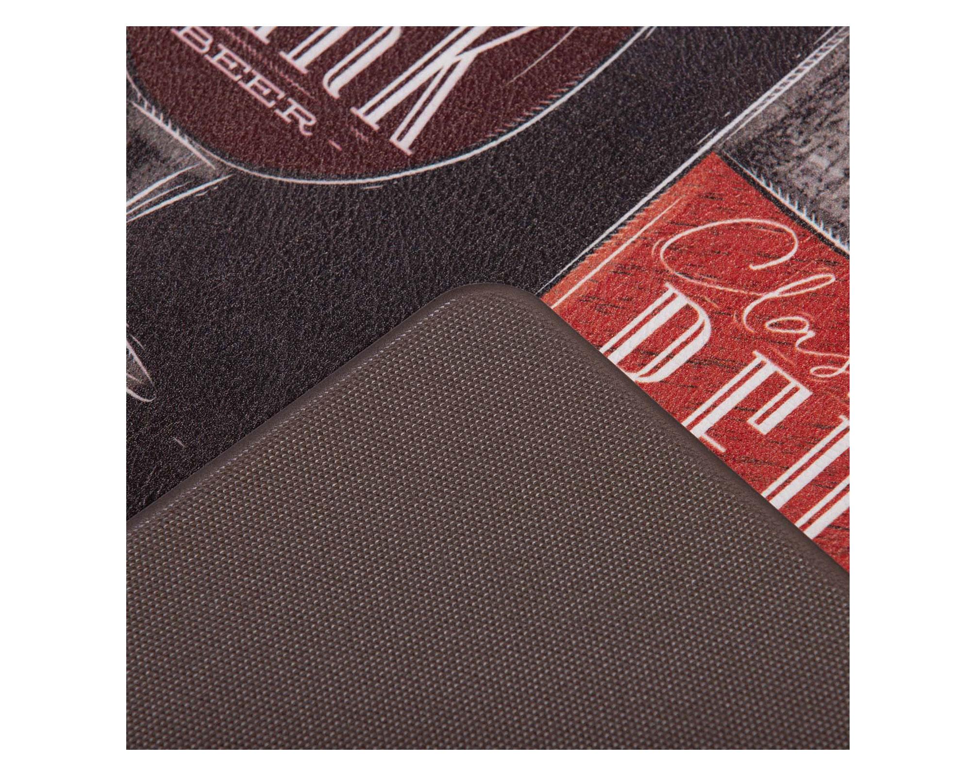 Limpiapiés 45x75 cm Types of beer negro Dib-2