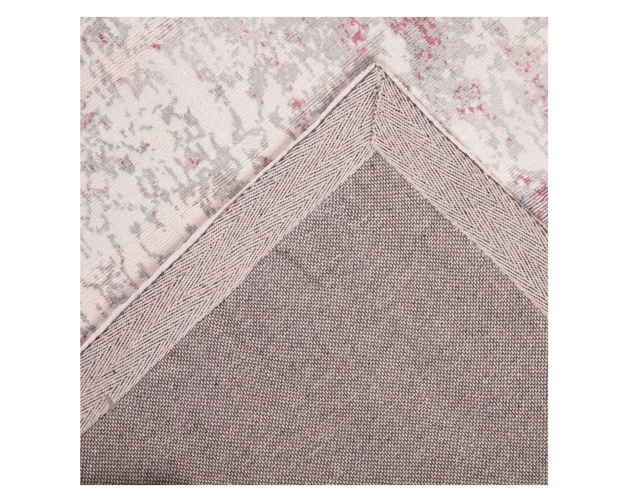 Alfombra 160x230 cm Handloom Viscose Design jaspeado gris Dib-2