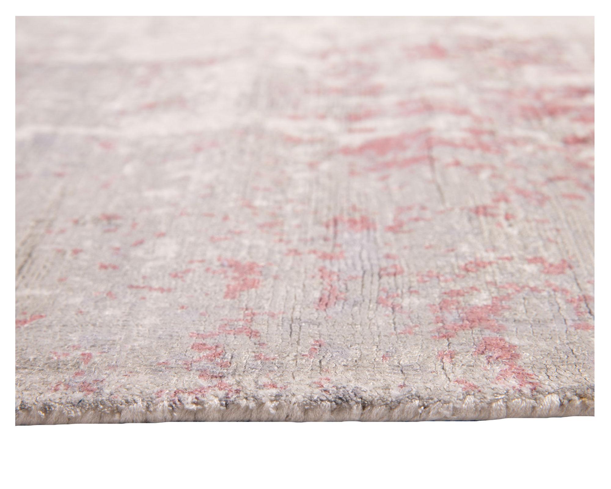 Alfombra 160x230 cm Handloom Viscose Design jaspeado gris Dib-1
