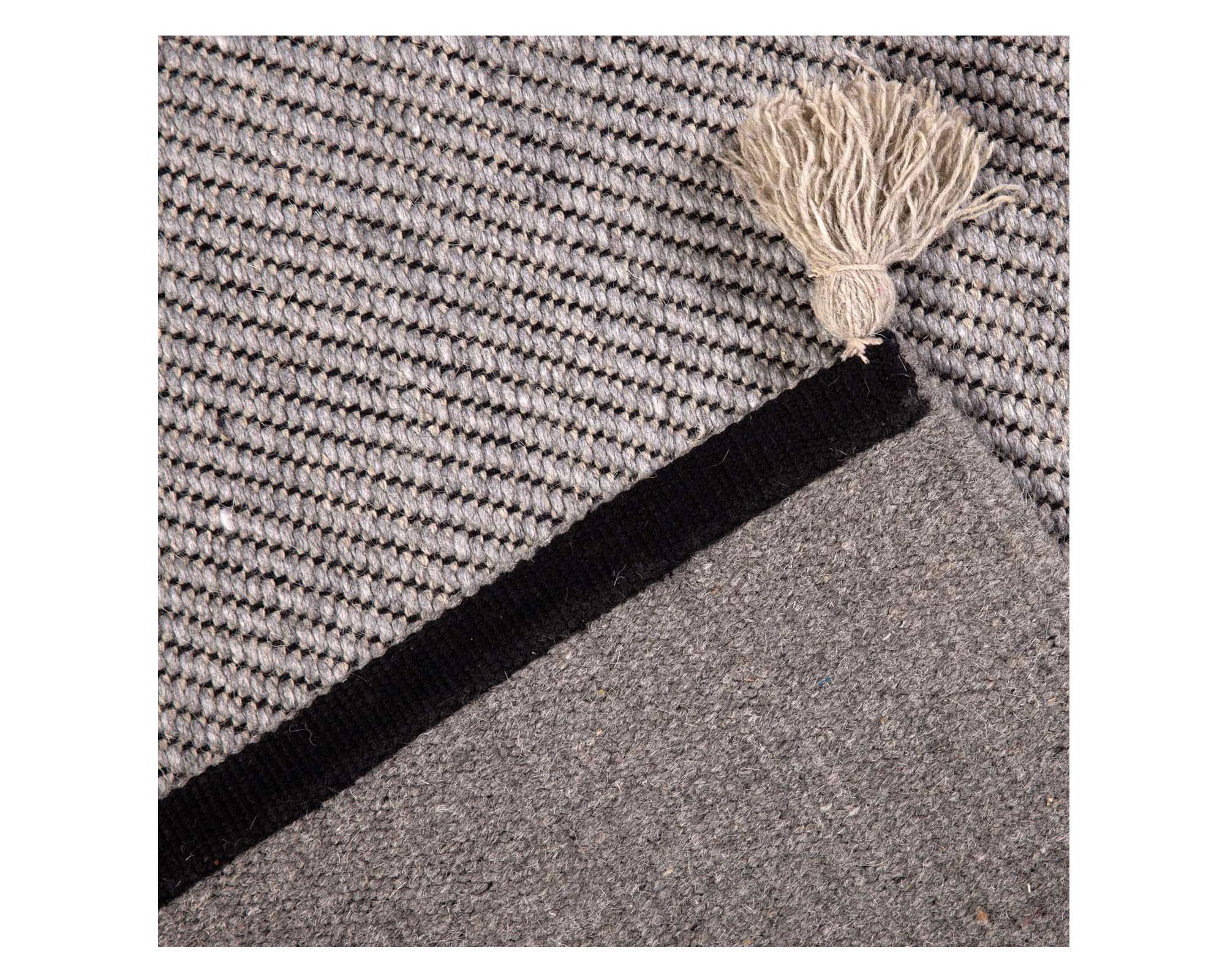 Alfombra 240x340 cm Handwoven Wool Style gris Dib-2