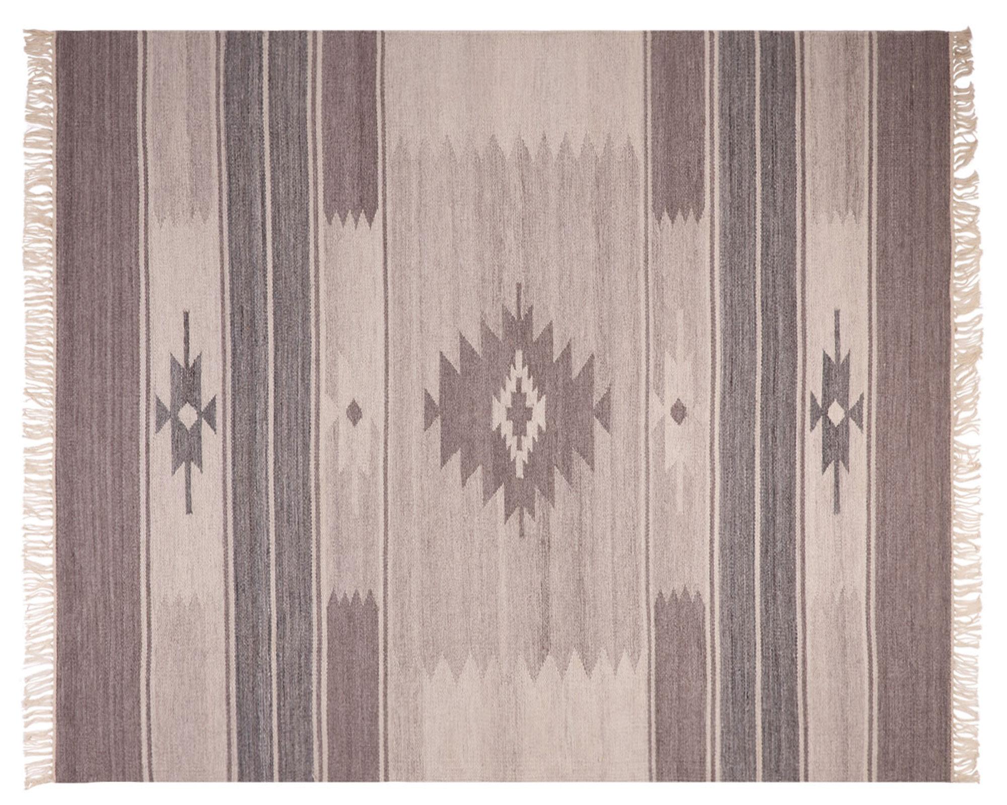 Alfombra 160x230 cm Handwoven Eco Ethnic taupe Dib-0