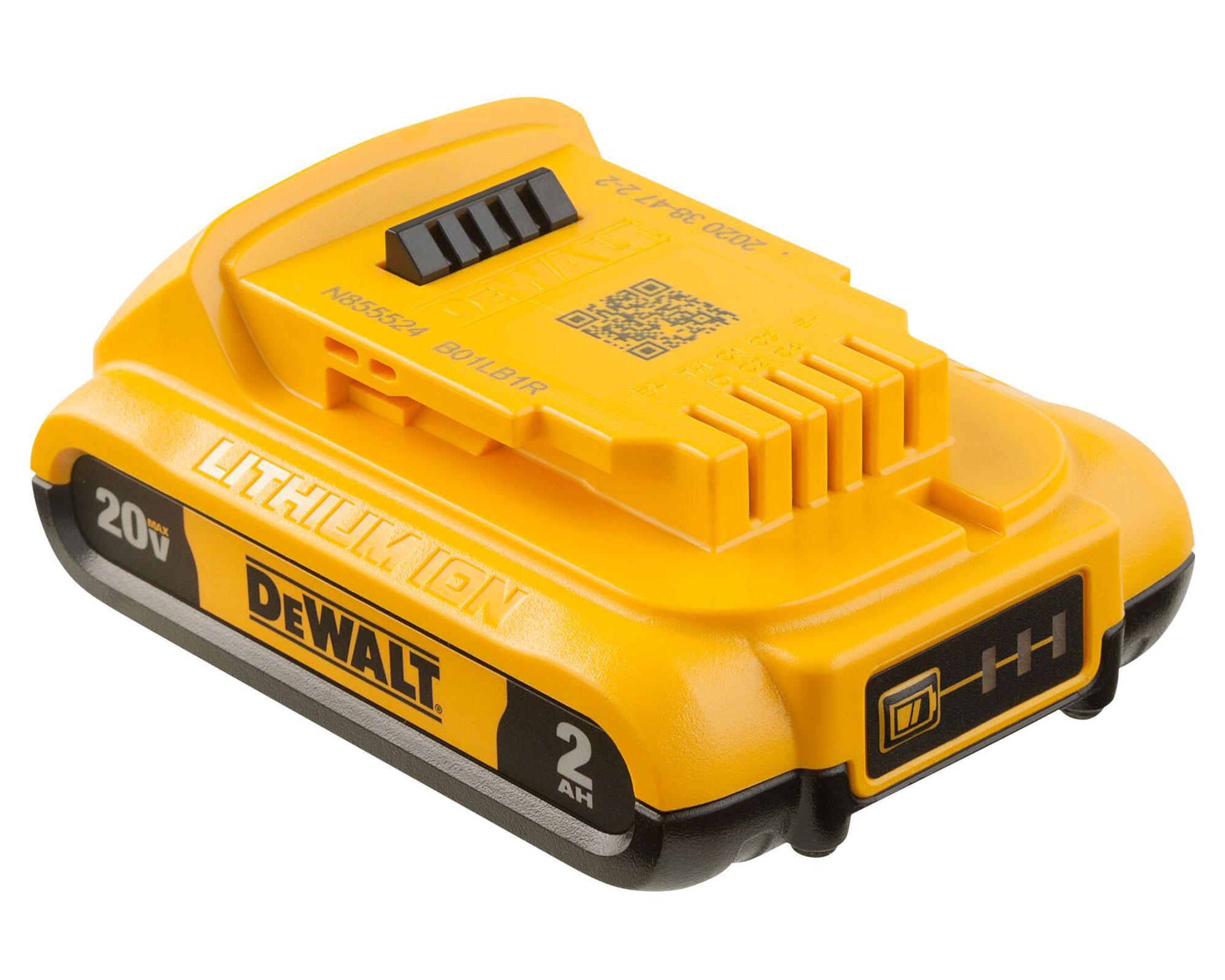 Batería 2 Ah 2 DCB203C2 B2 2 unidades + cargador Dewalt-2