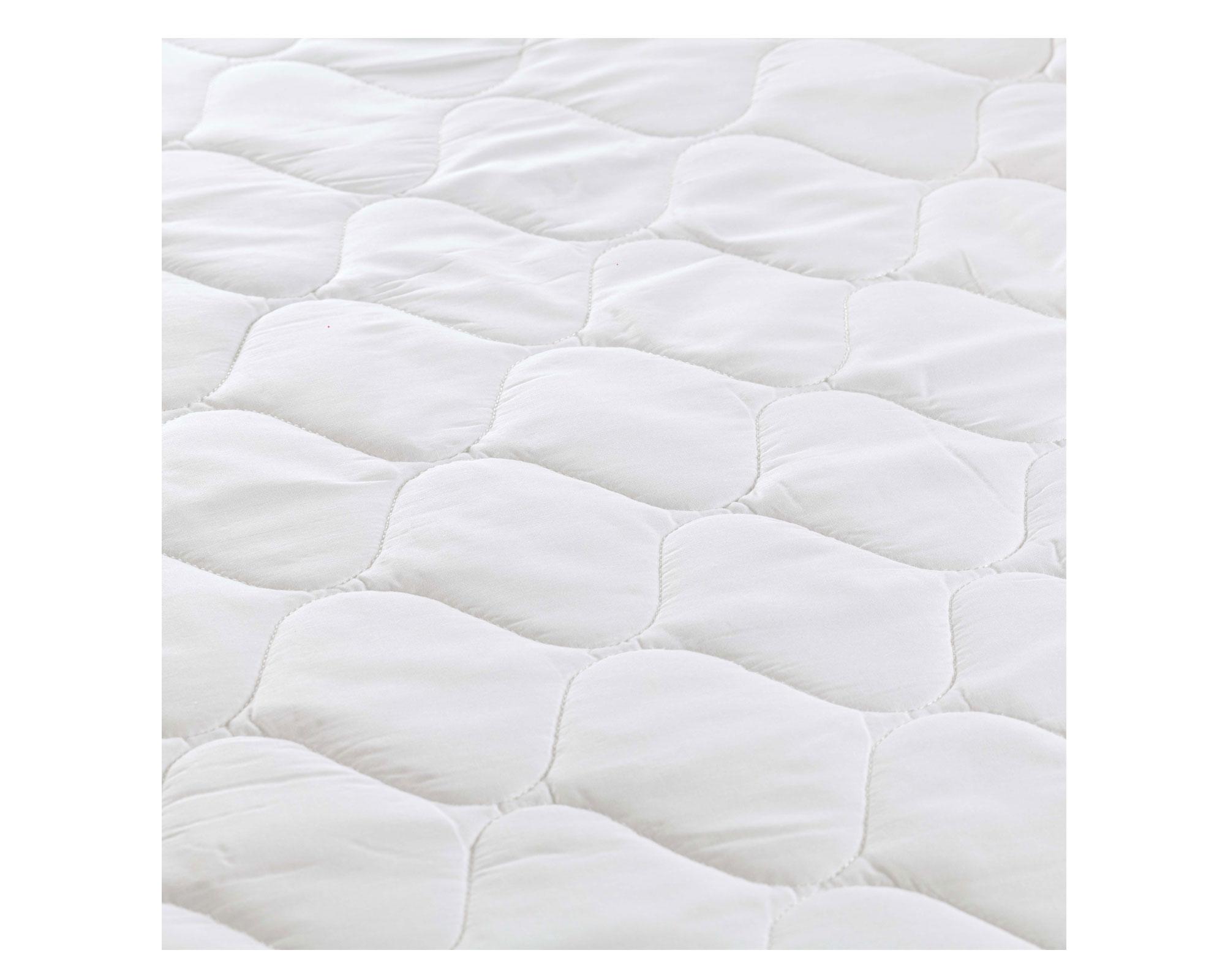 Cubre colchón 1 plaza Light blanco Rosen-2