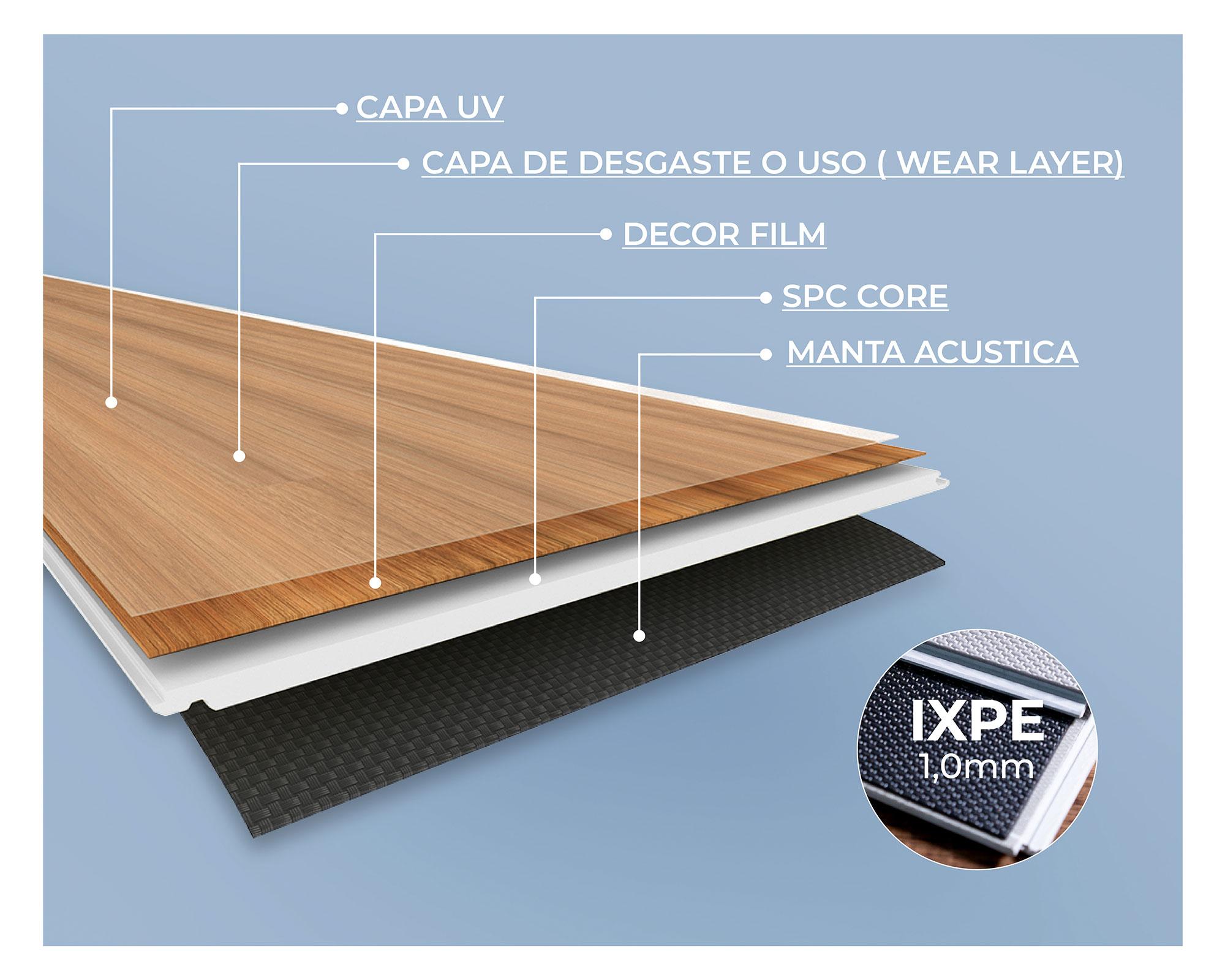 Piso vinílico SPC 4.5 mm Haya 2.92 m2-5