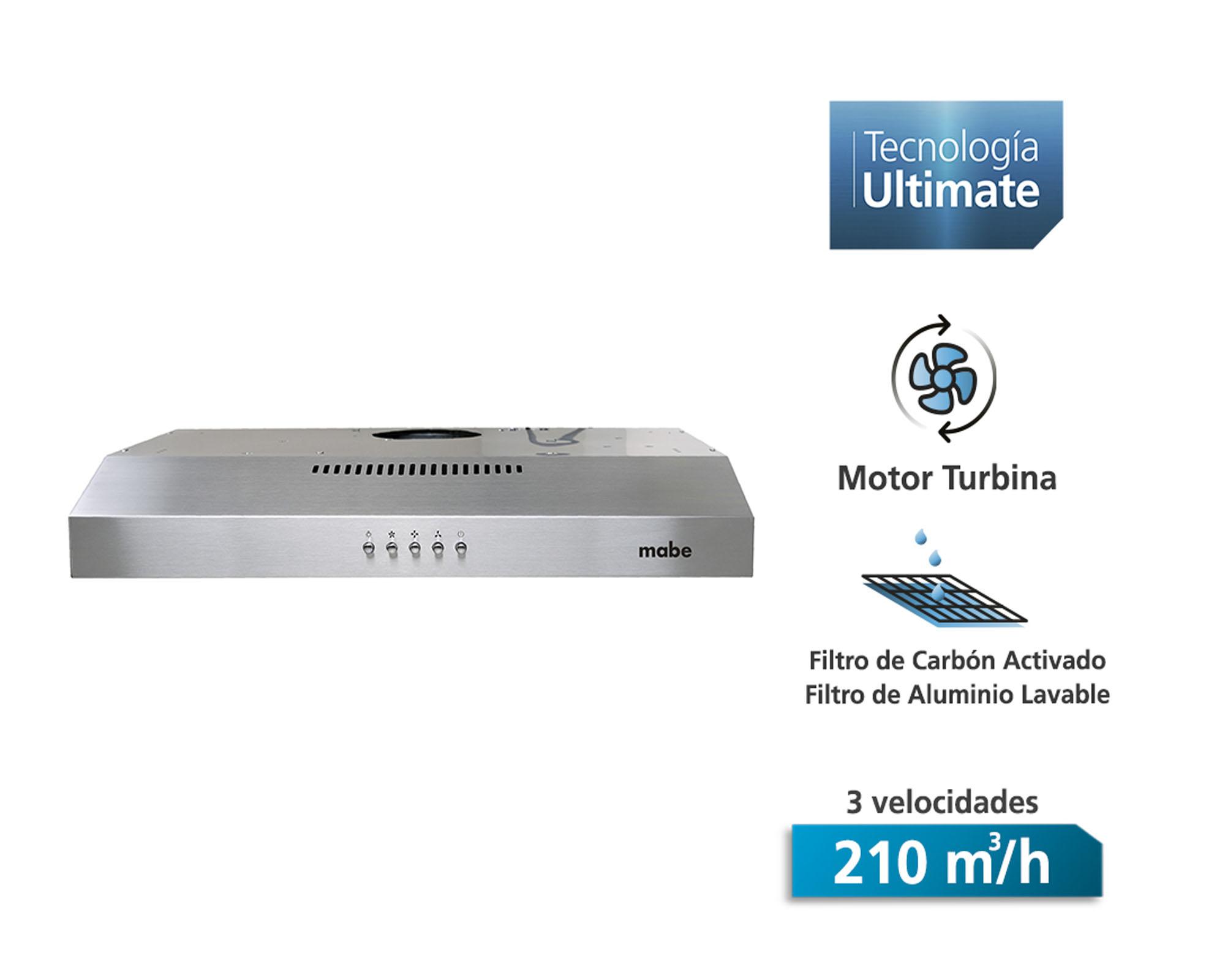 Campana 210 m3/ hr CM6045XV0 Mabe-1