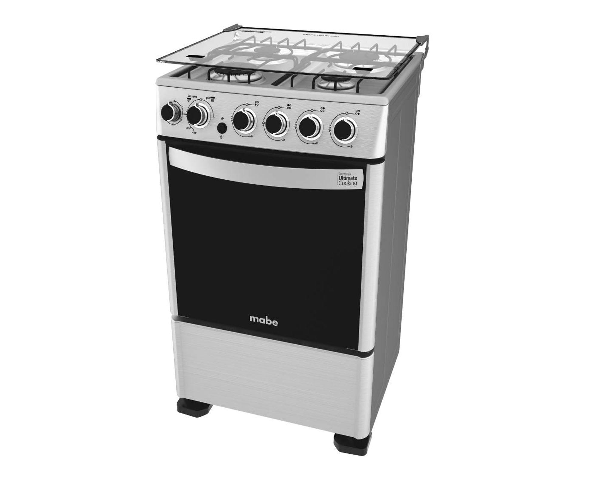 Cocina 4 quemadores CMC5550AX0 Mabe-2
