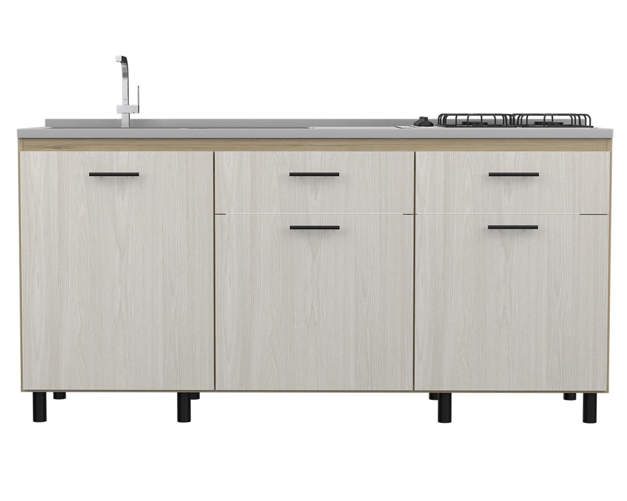 Mueble lavaplatos Gante rovere niebla 88x180.1x51.3 cm-0