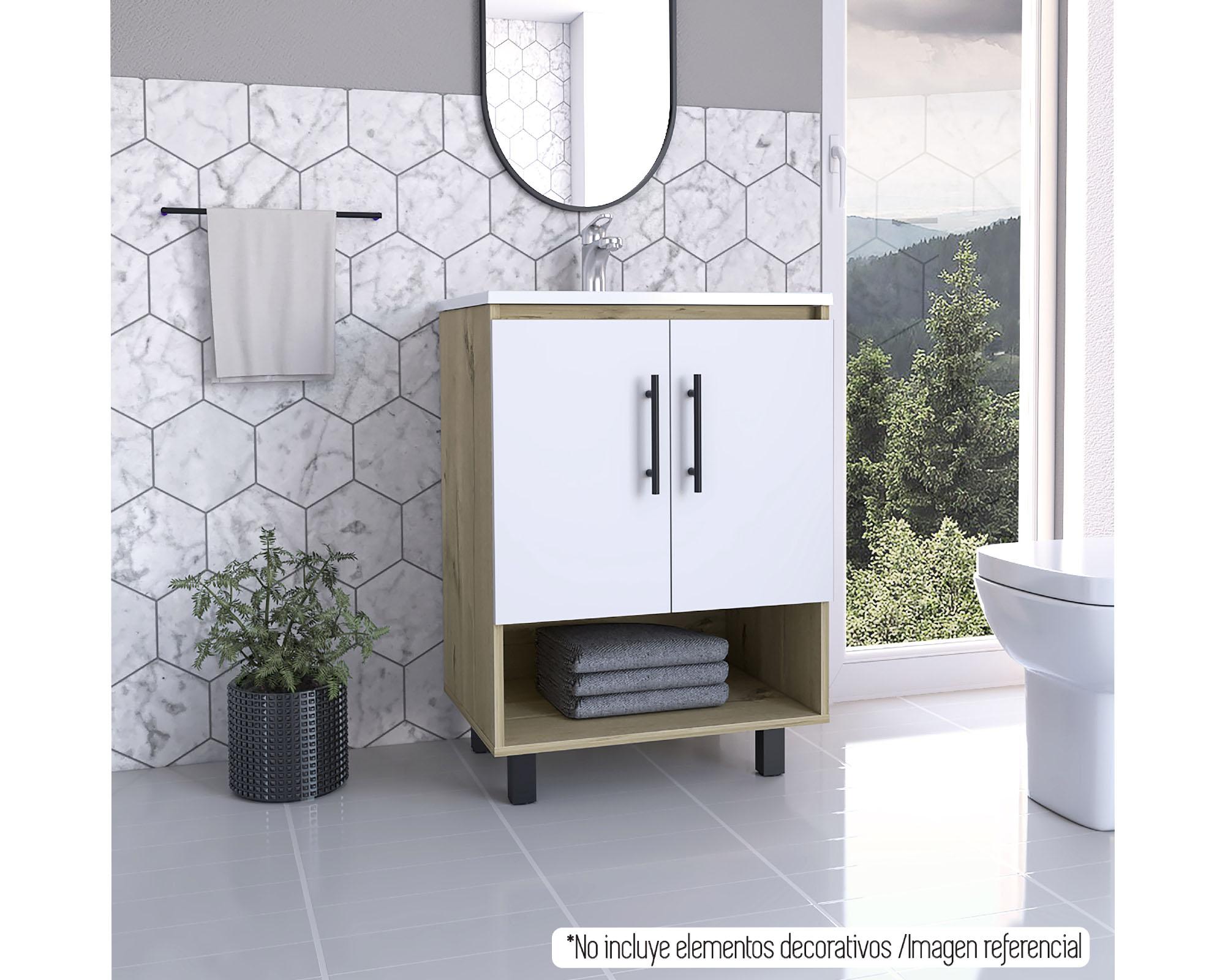 Mueble vanitorio 60.6 cm Bath A duna/blanco TuHome-4