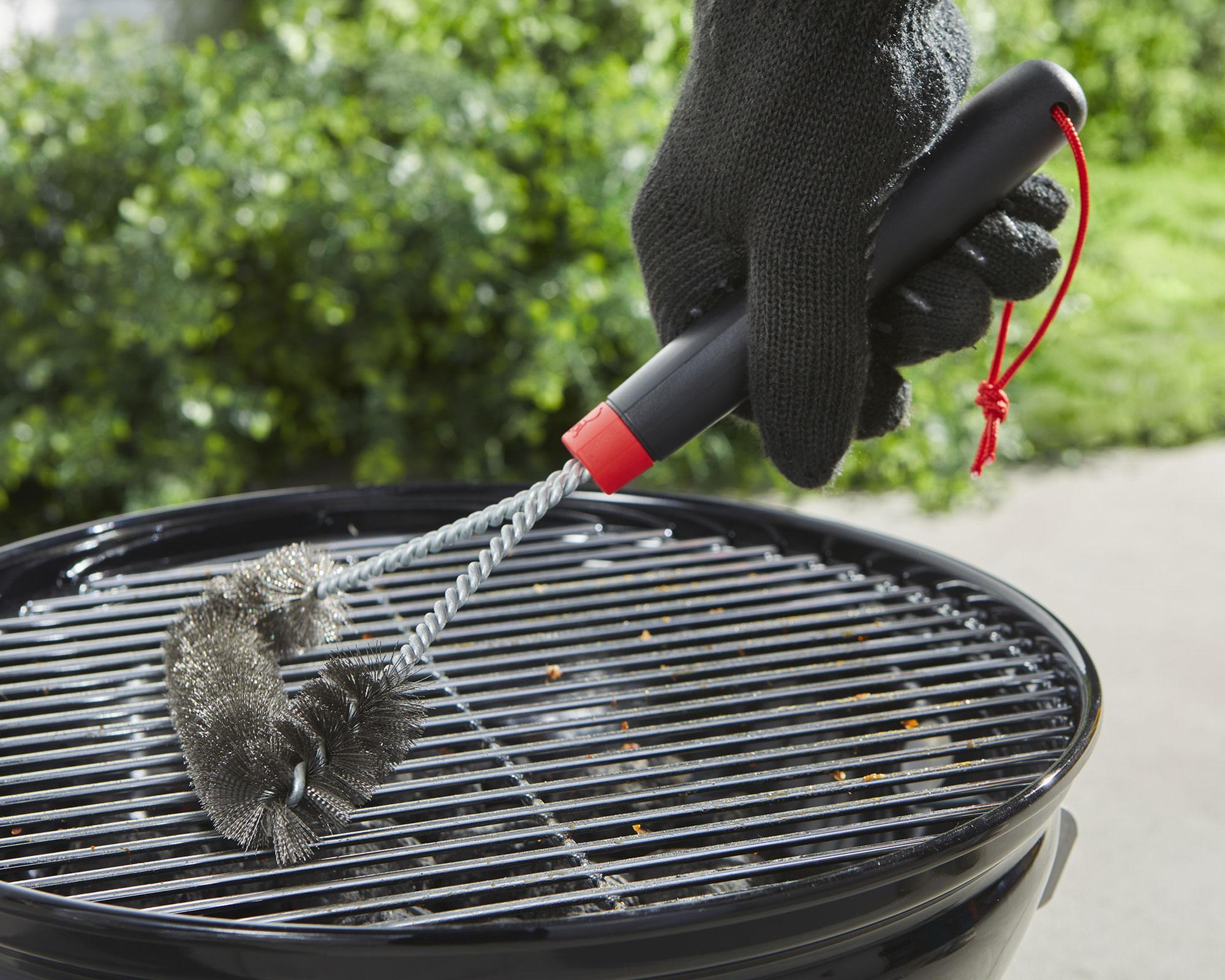 Cepillo limpieza parrilla 3 lados gris/negro Weber-2