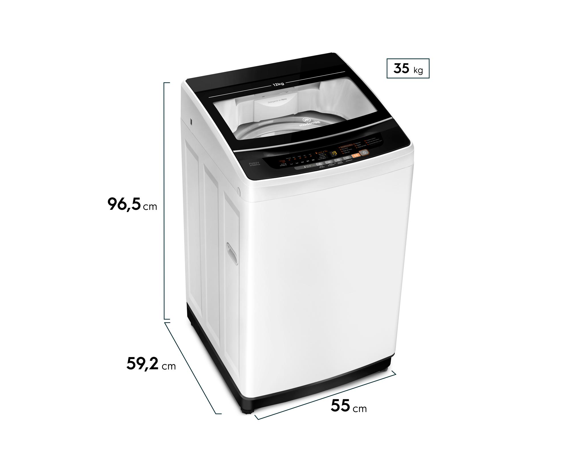 Lavadora carga superior 12 kg BZG blanco-5