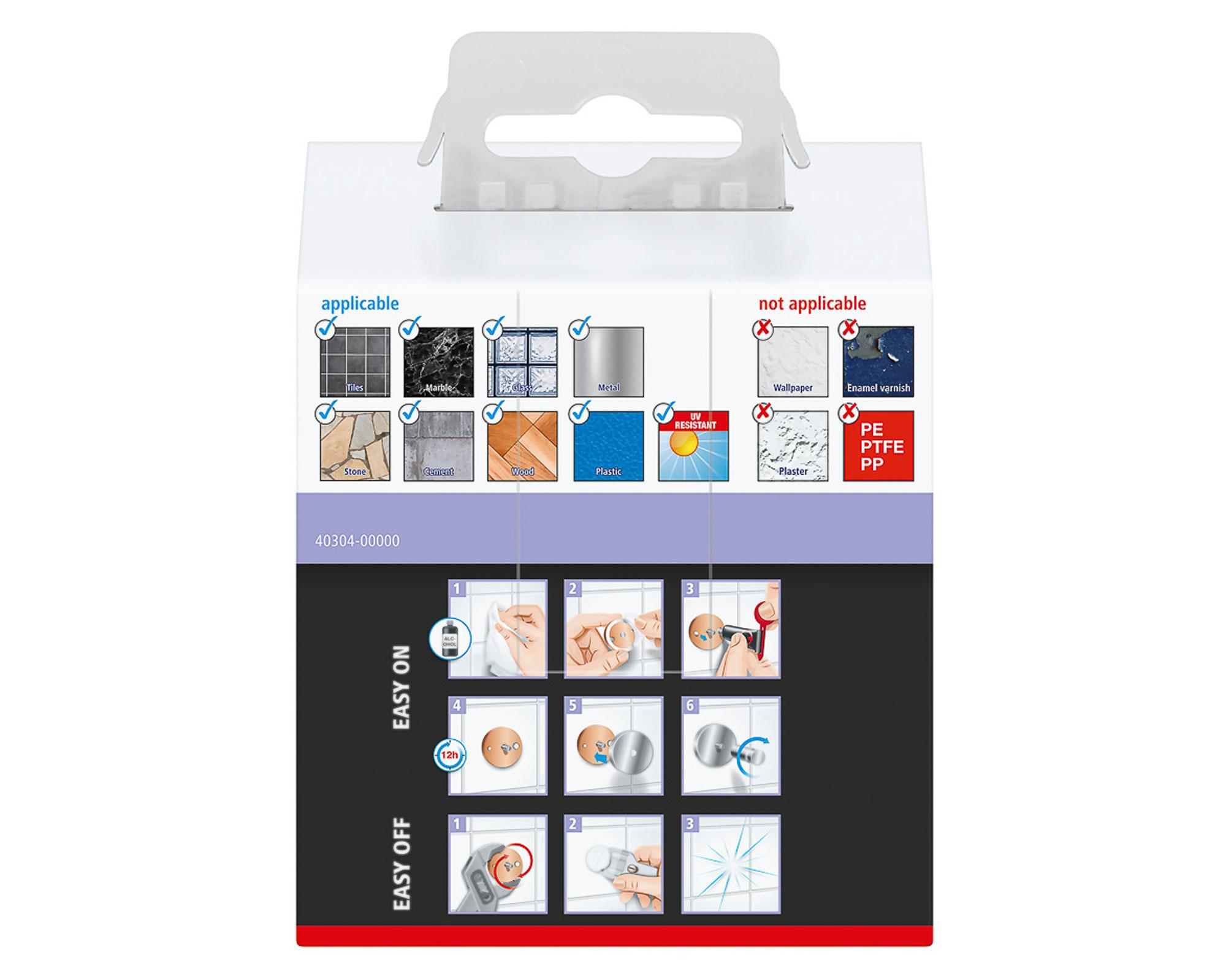 Percha simple Moon gris mate Tesa-2