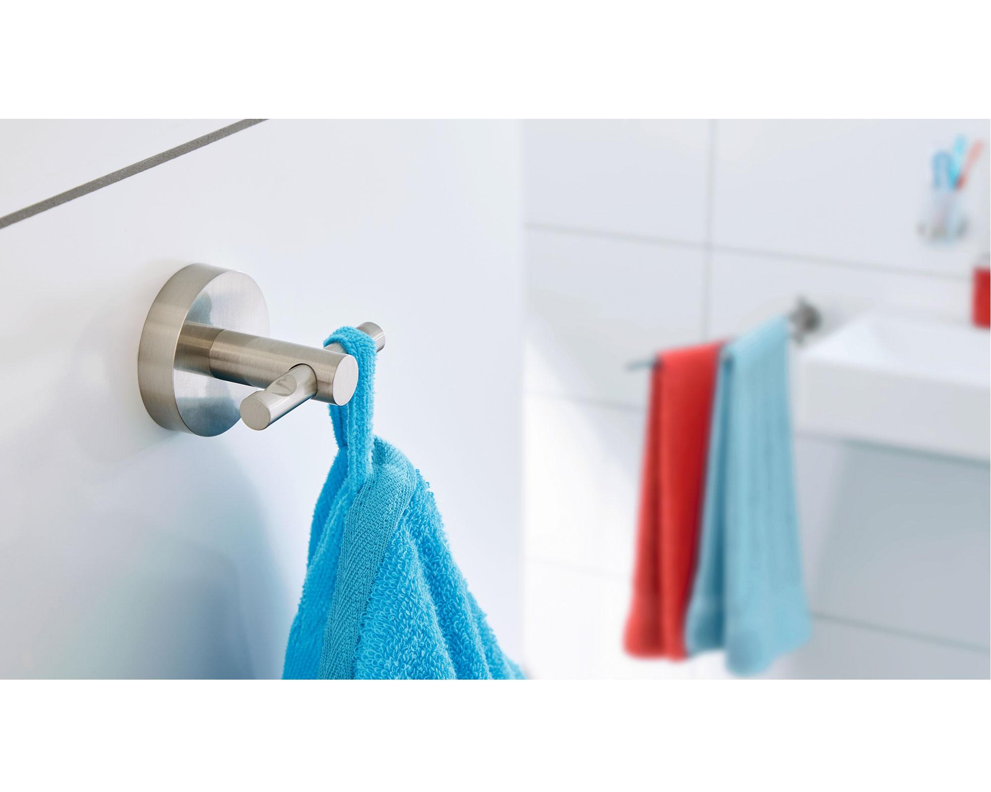 Percha doble Moon gris mate Tesa-3