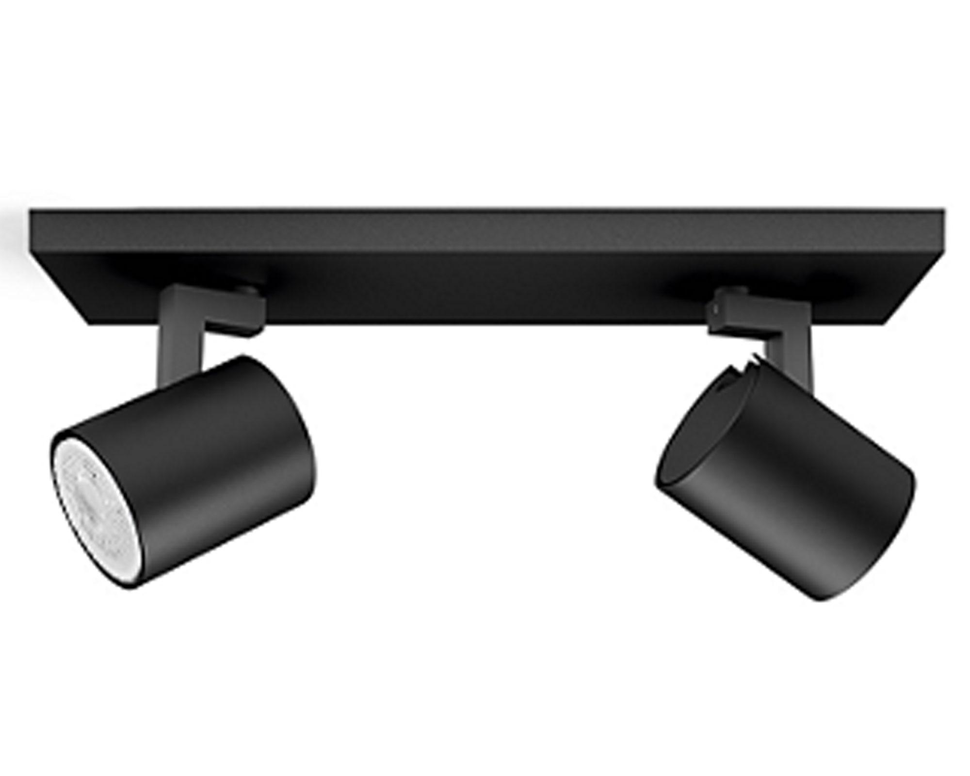 Spot 2L GU10 negro Megabright-0