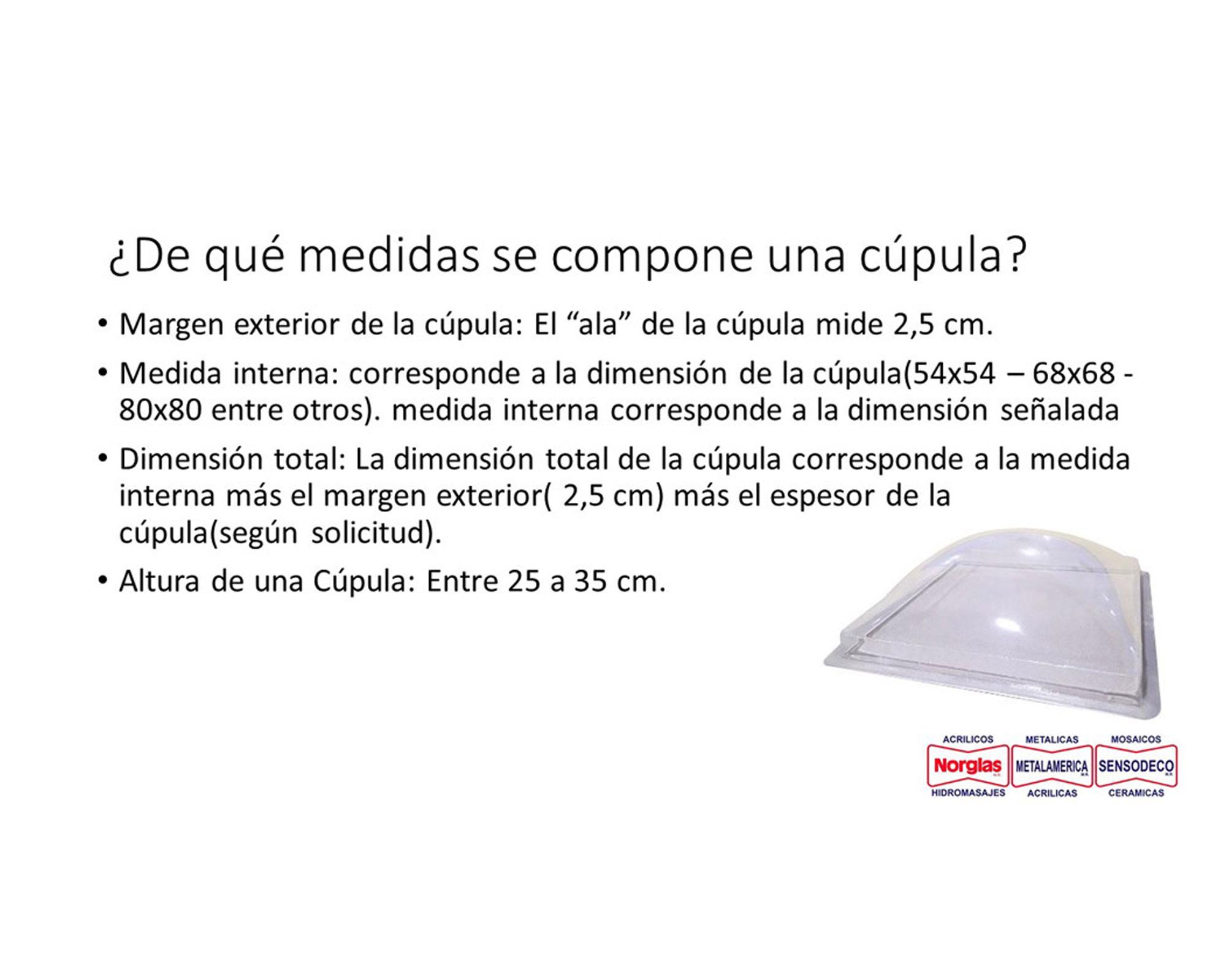 Cúpula Acrílica 80Cm X 80 Cm Norglas-3