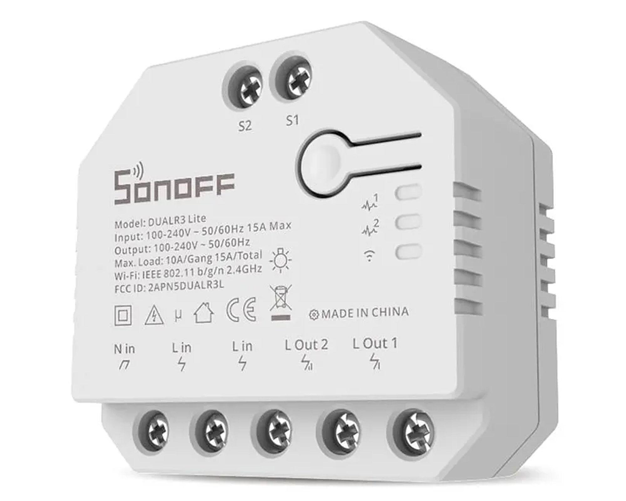 Interruptor 10A DUALR3 Lite Sonoff-1
