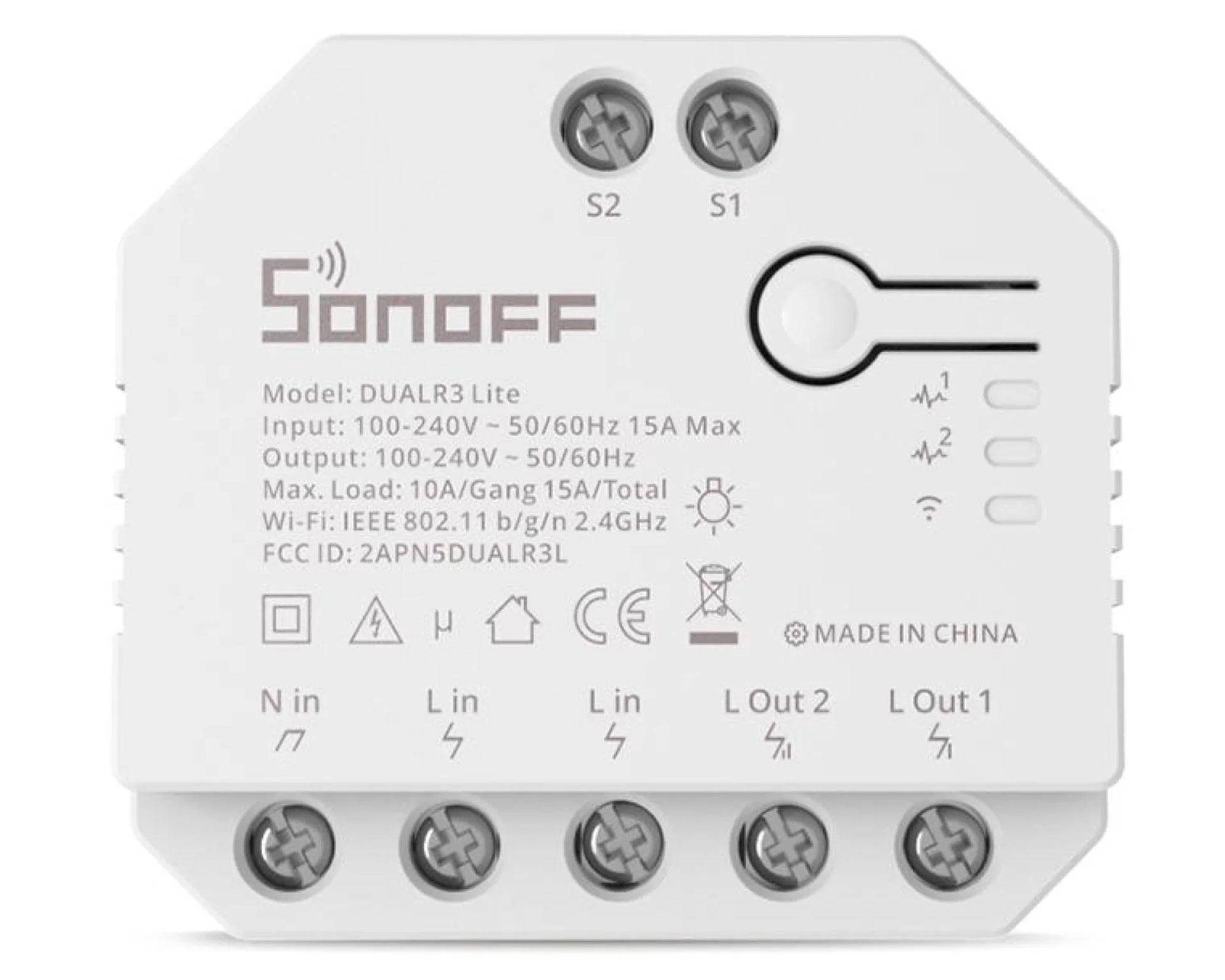 Interruptor 10A DUALR3 Lite Sonoff-0