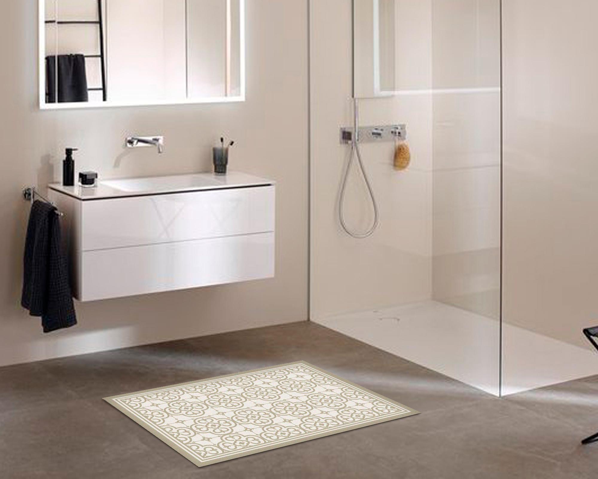 Alfombra de cocina 50x70 cm Flor Árabe arena-2