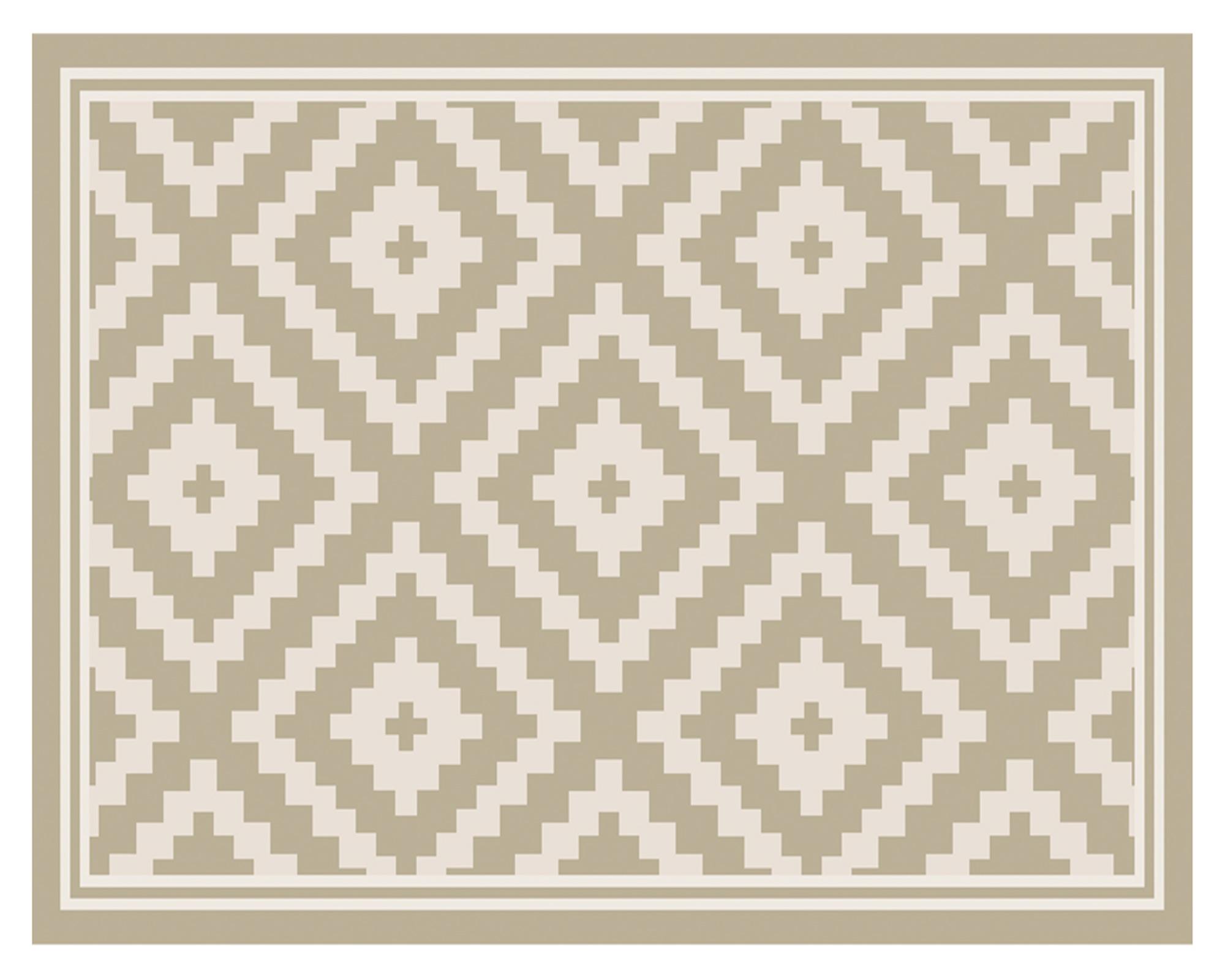 Alfombra de cocina 40x60 cm Rombos arena-0