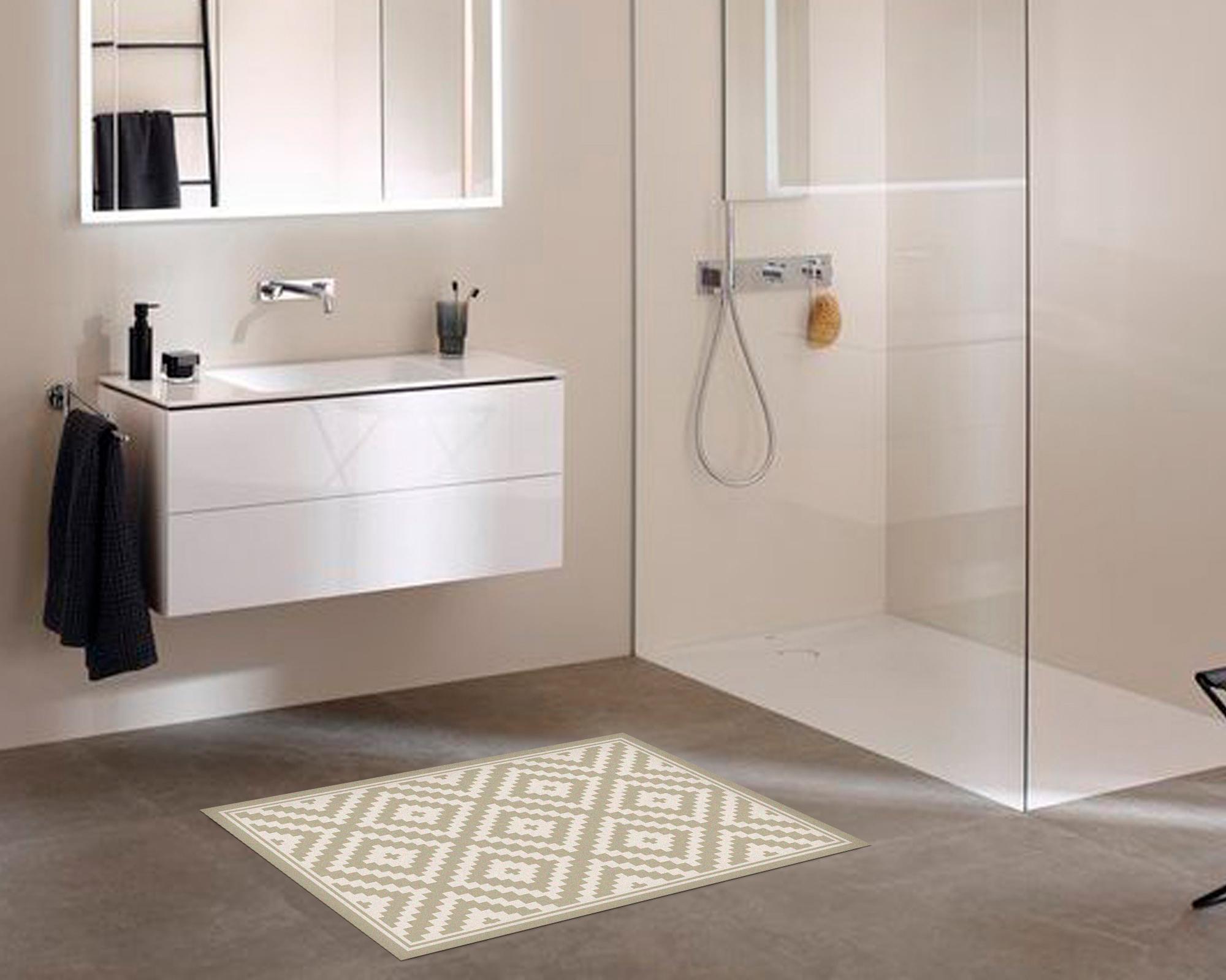 Alfombra de cocina 50x70 cm Rombos arena-2