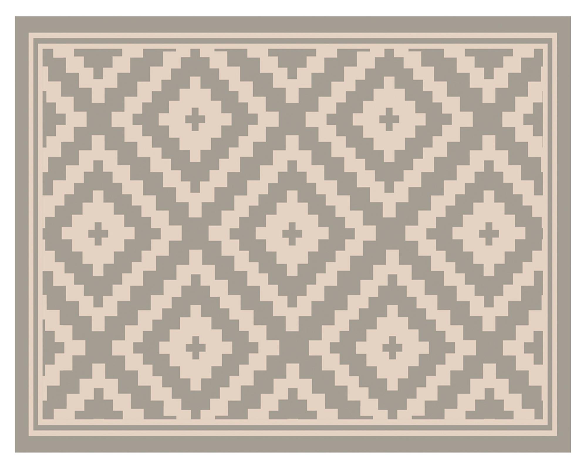 Alfombra de cocina 40x60 cm Rombos ceniza-0