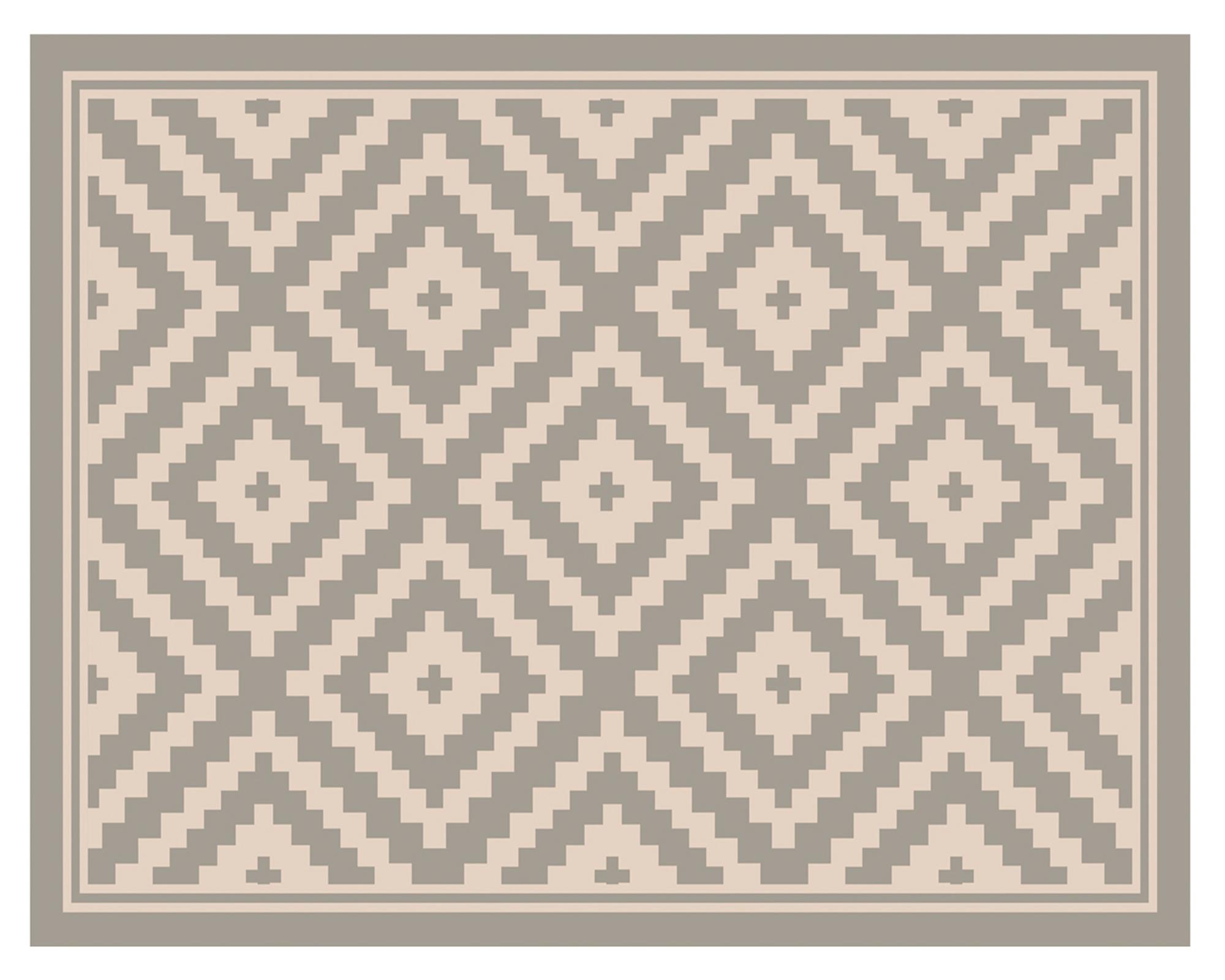 Alfombra de cocina 50x70 cm Rombos ceniza-0