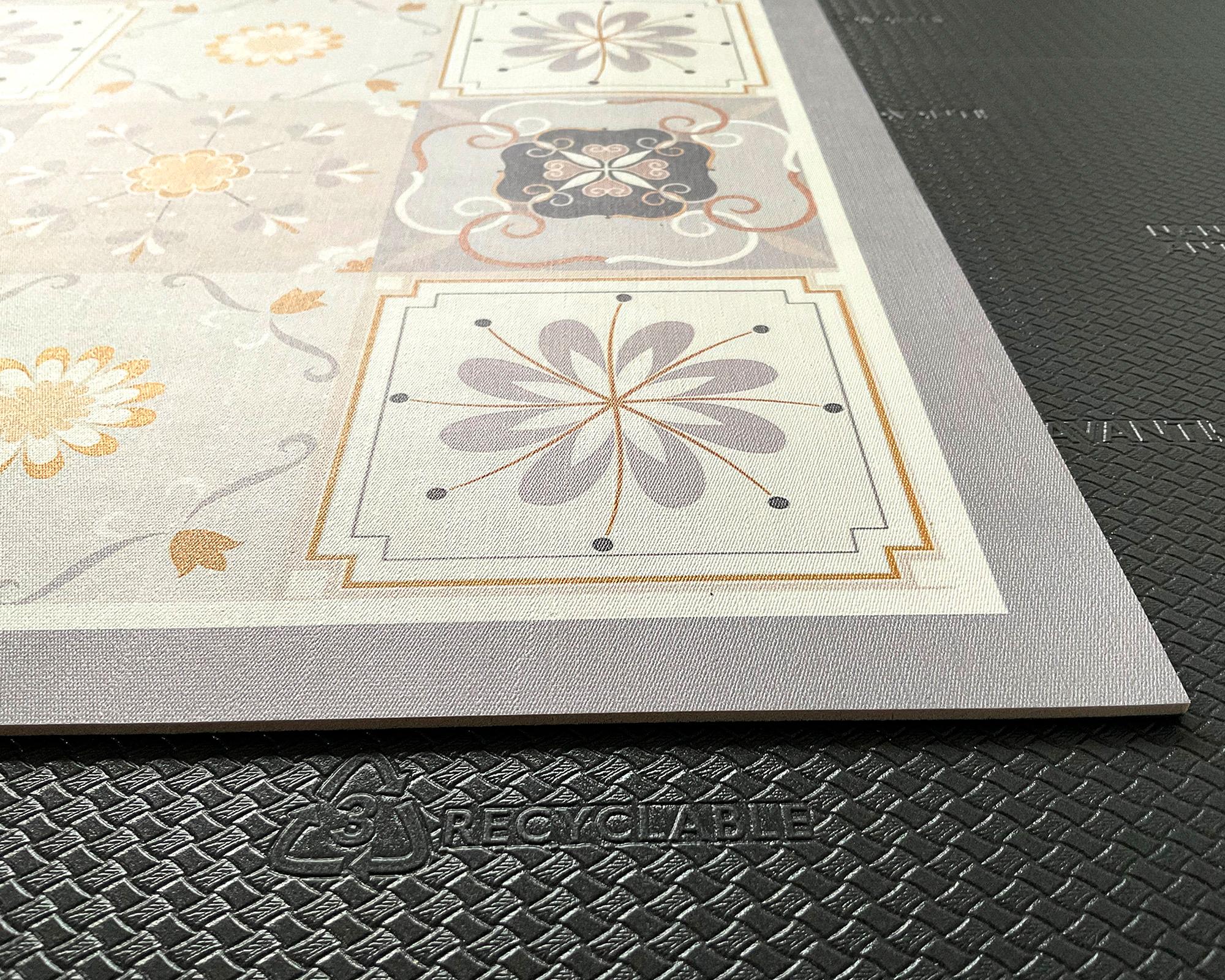 Alfombra de cocina 50x70 cm Baldosa Clásica amarillo-1