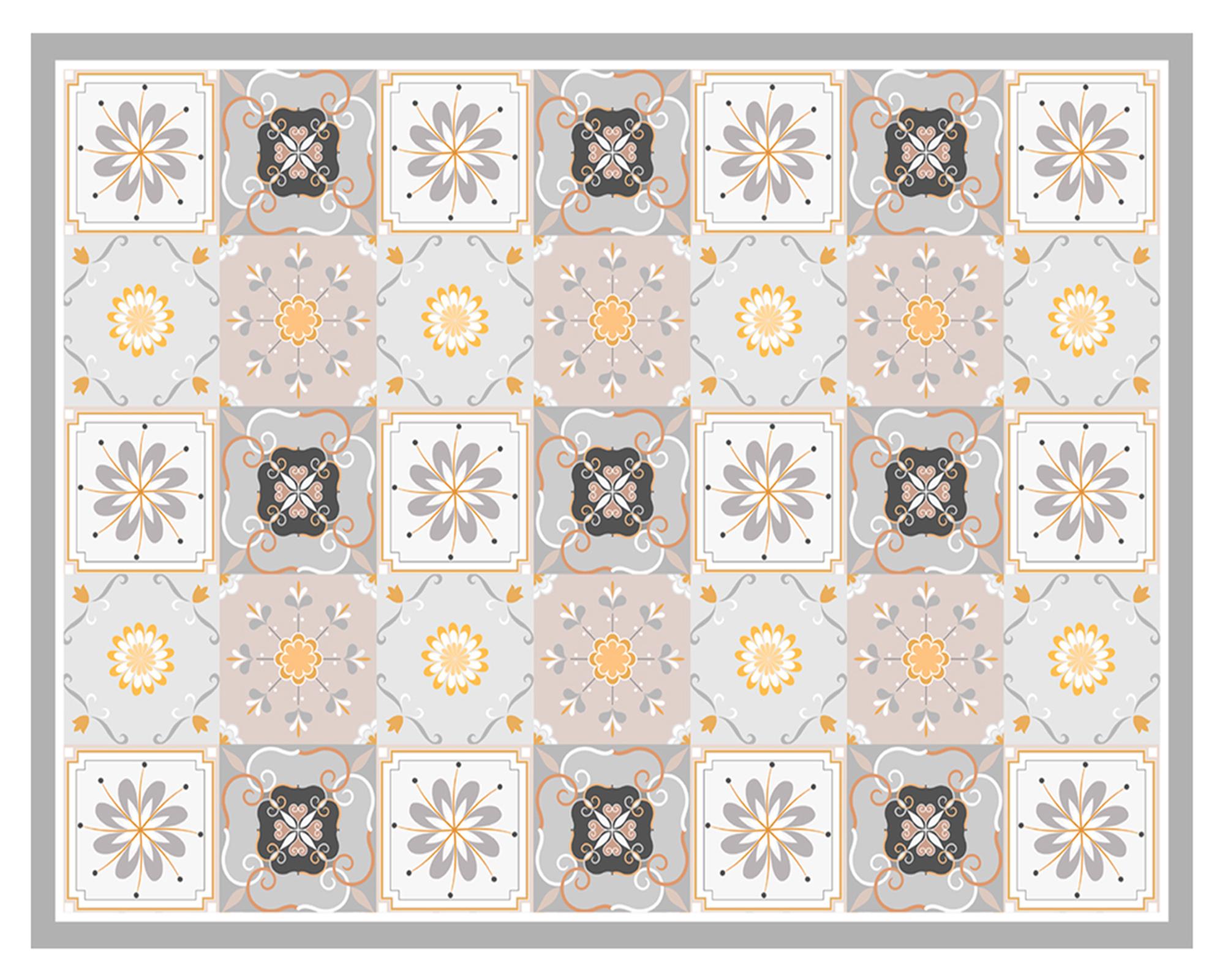 Alfombra de cocina 50x70 cm Baldosa Clásica amarillo-0