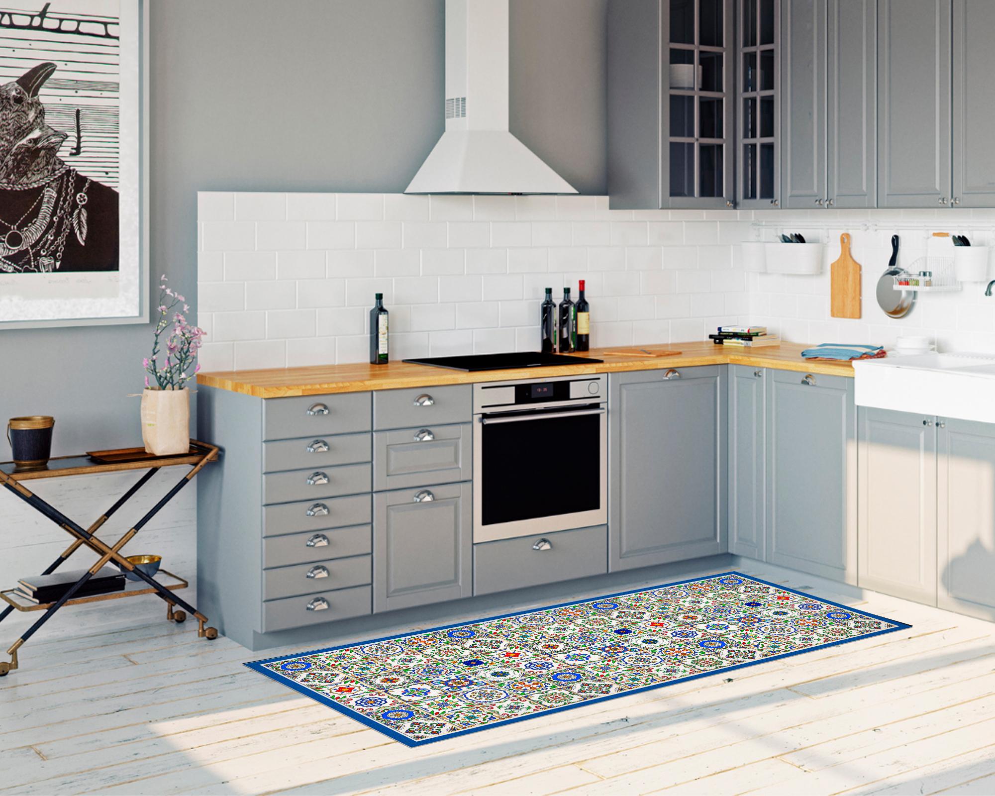 Alfombra de cocina 70x140 cm Baldosa Española diseños-2