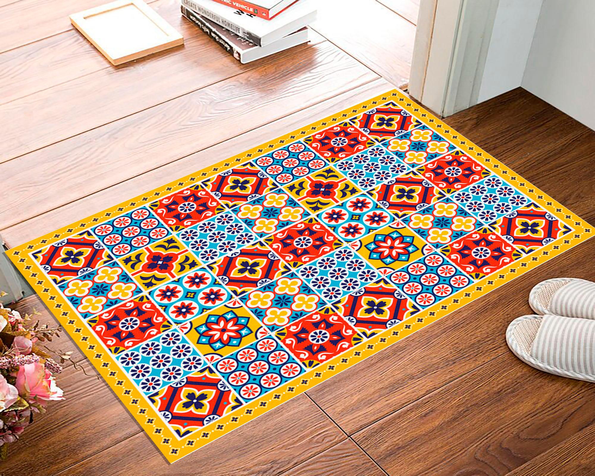 Alfombra de cocina 50x70 cm Baldosa Portuguesa diseños-2