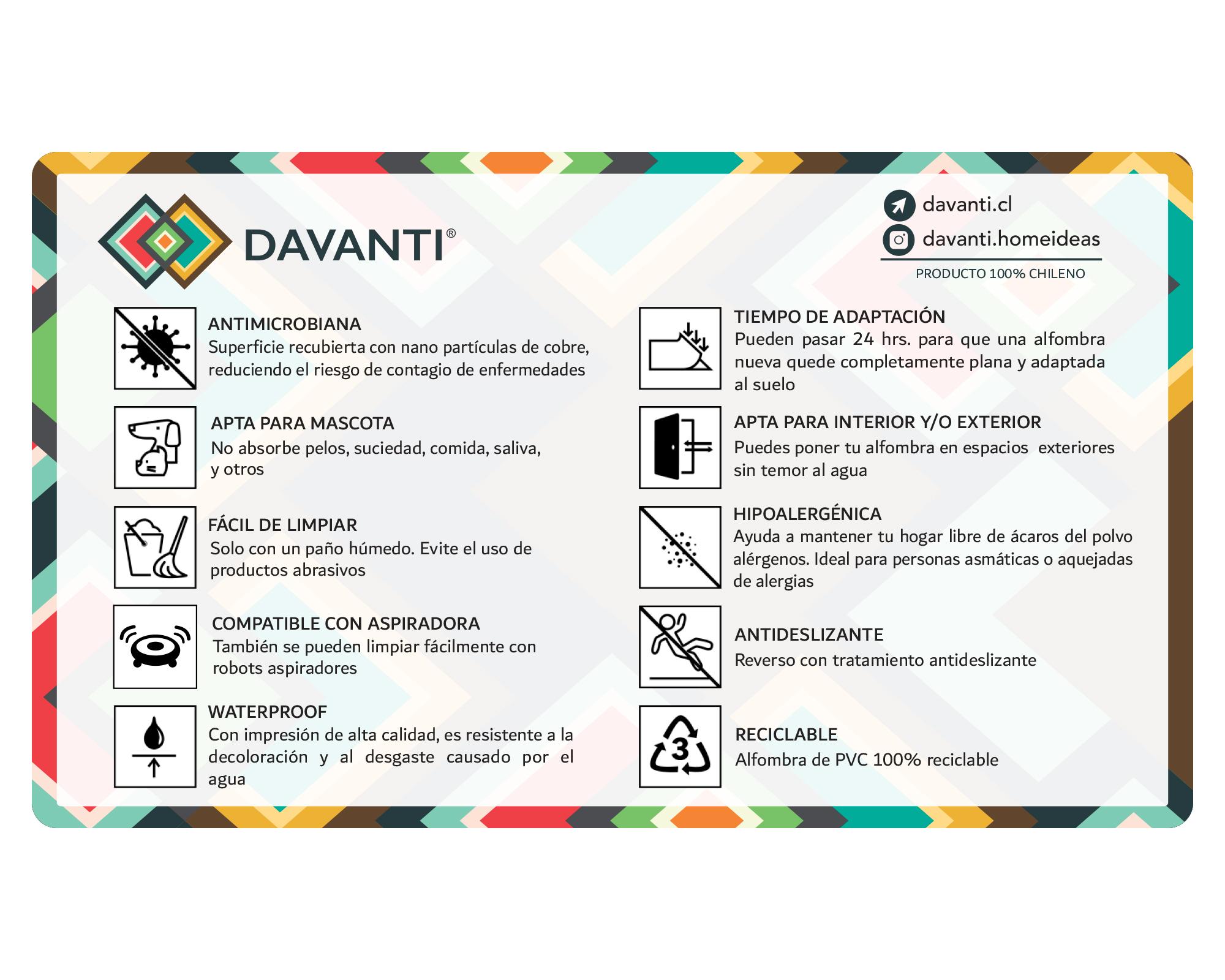 Alfombra de cocina 50x70 cm Flor Indú arena-3