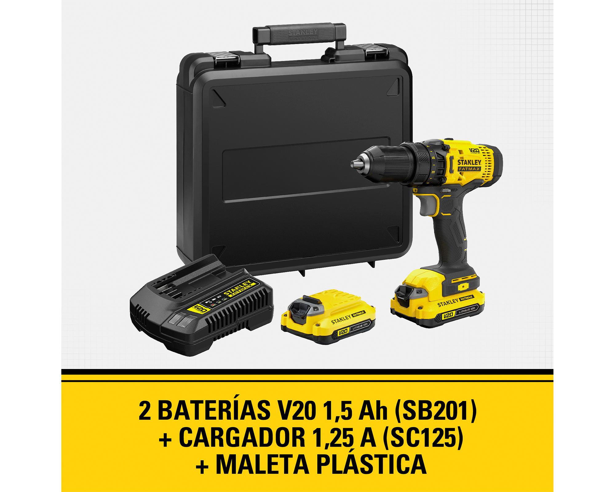 Taladro atornillador inalámbrico SCD700C2K-B2 + accesorios-3