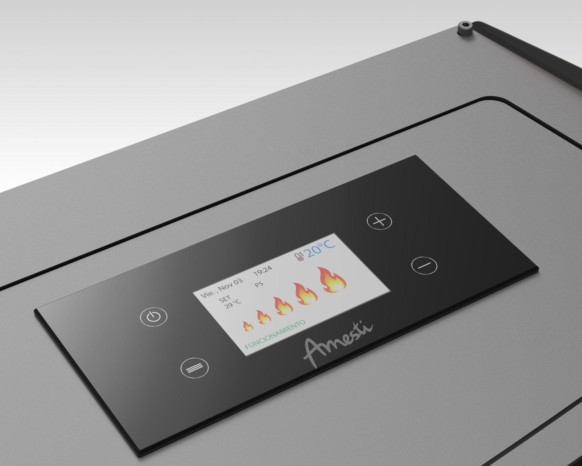 Calefactor Pellet 9400W Slim negro-2