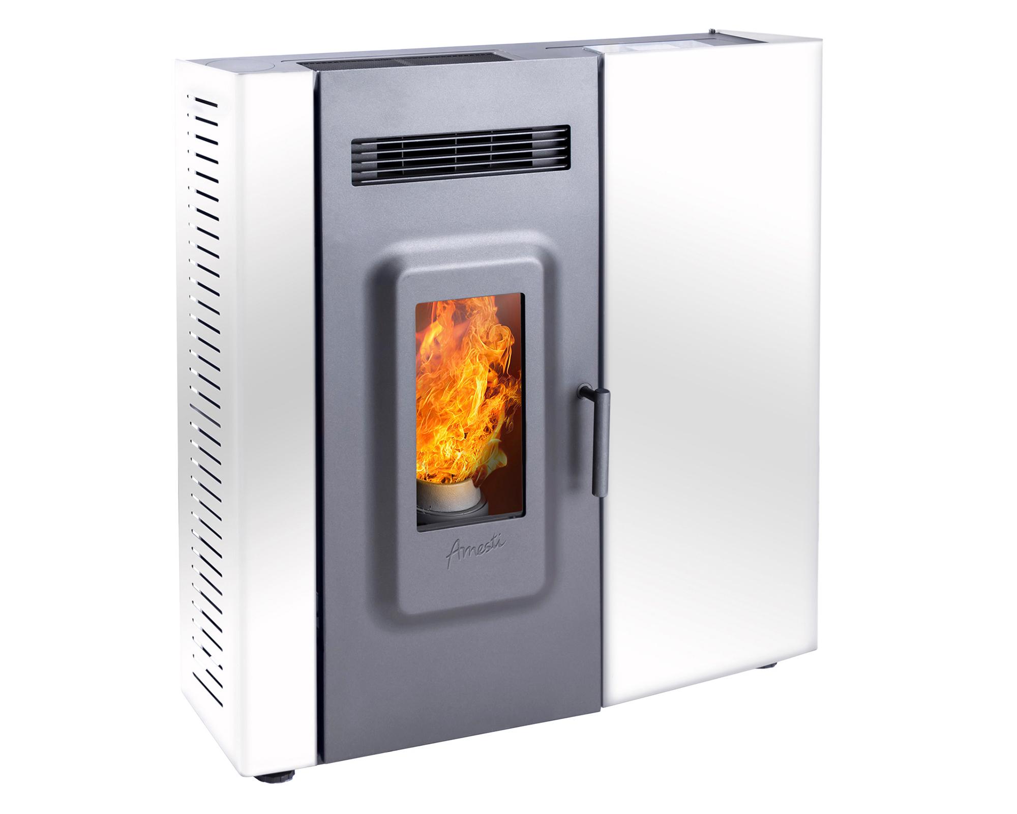 Calefactor Pellet 9400W Slim blanco-0