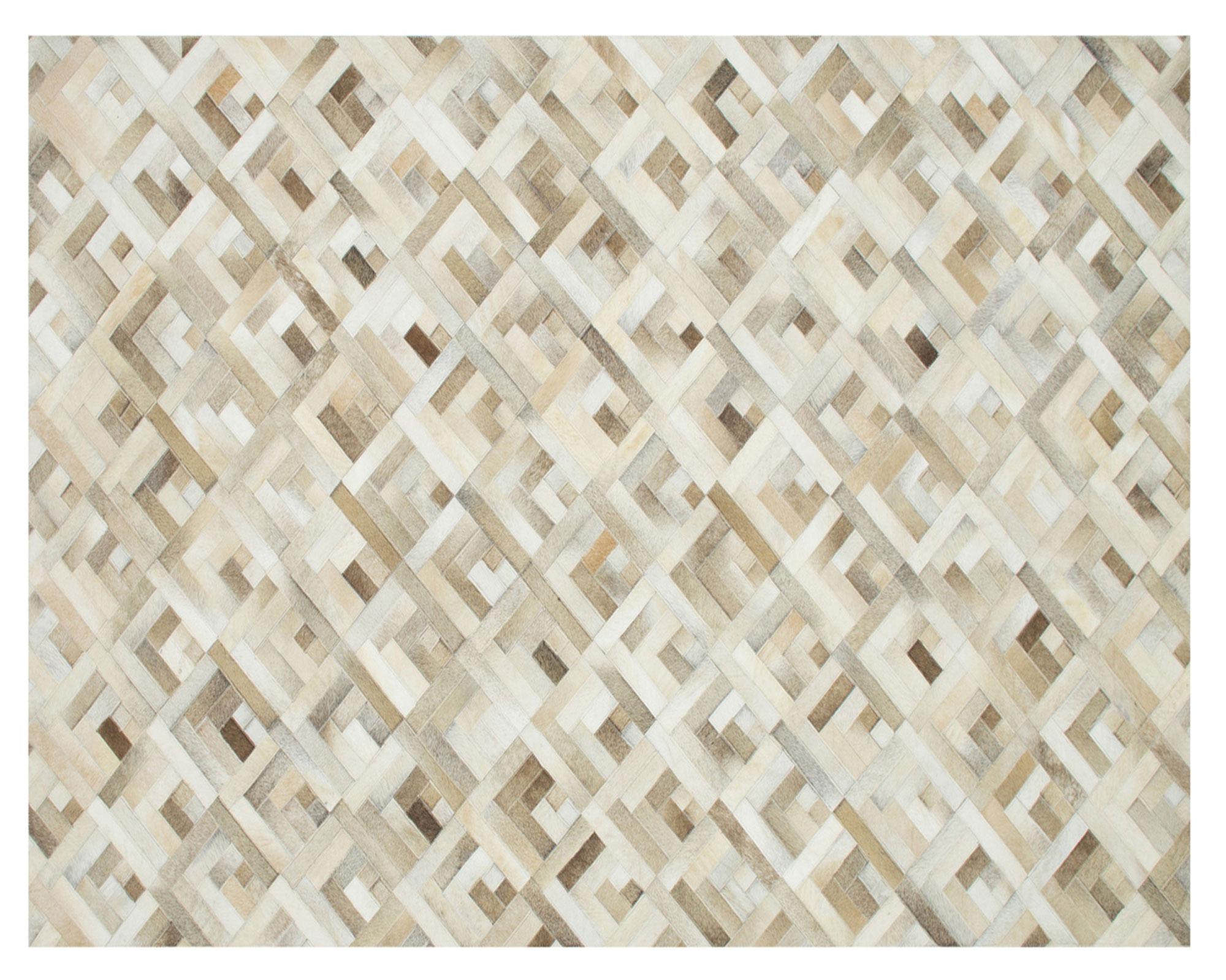 Alfombra 60x120 cm Leather Patch café Dib-0