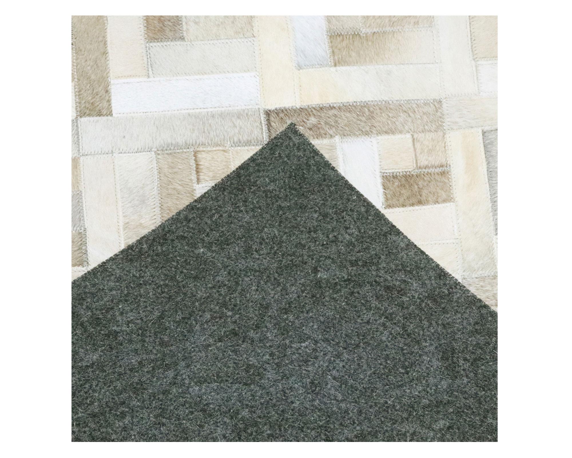 Alfombra 60x120 cm Leather Patch café Dib-1