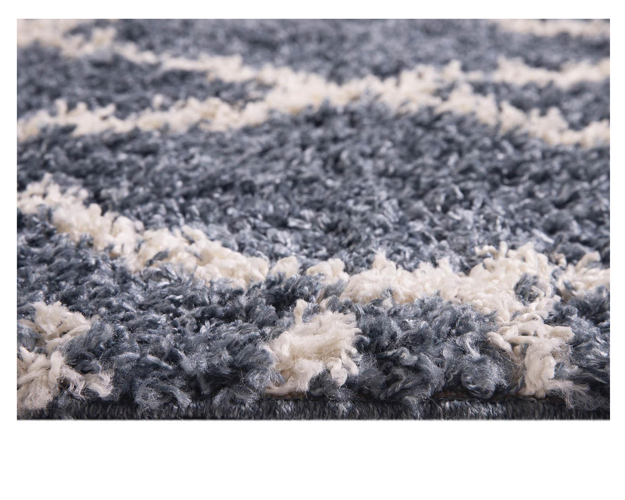 Alfombra 220x150 cm Shaggy Design formas verde 2 Dib-1