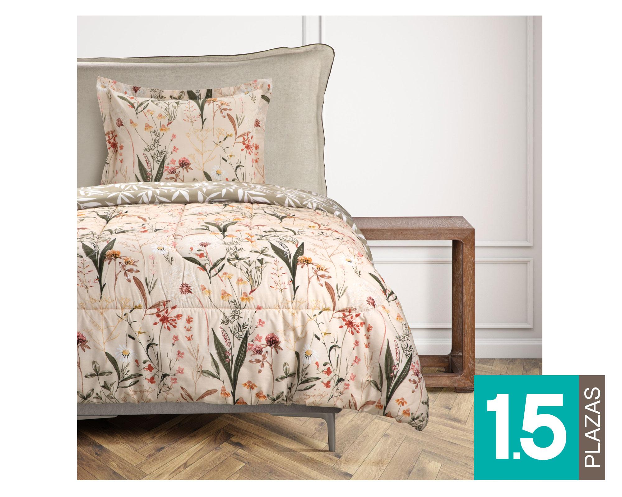 Plumón 1.5 plazas Stitch Geranio Rosen-0