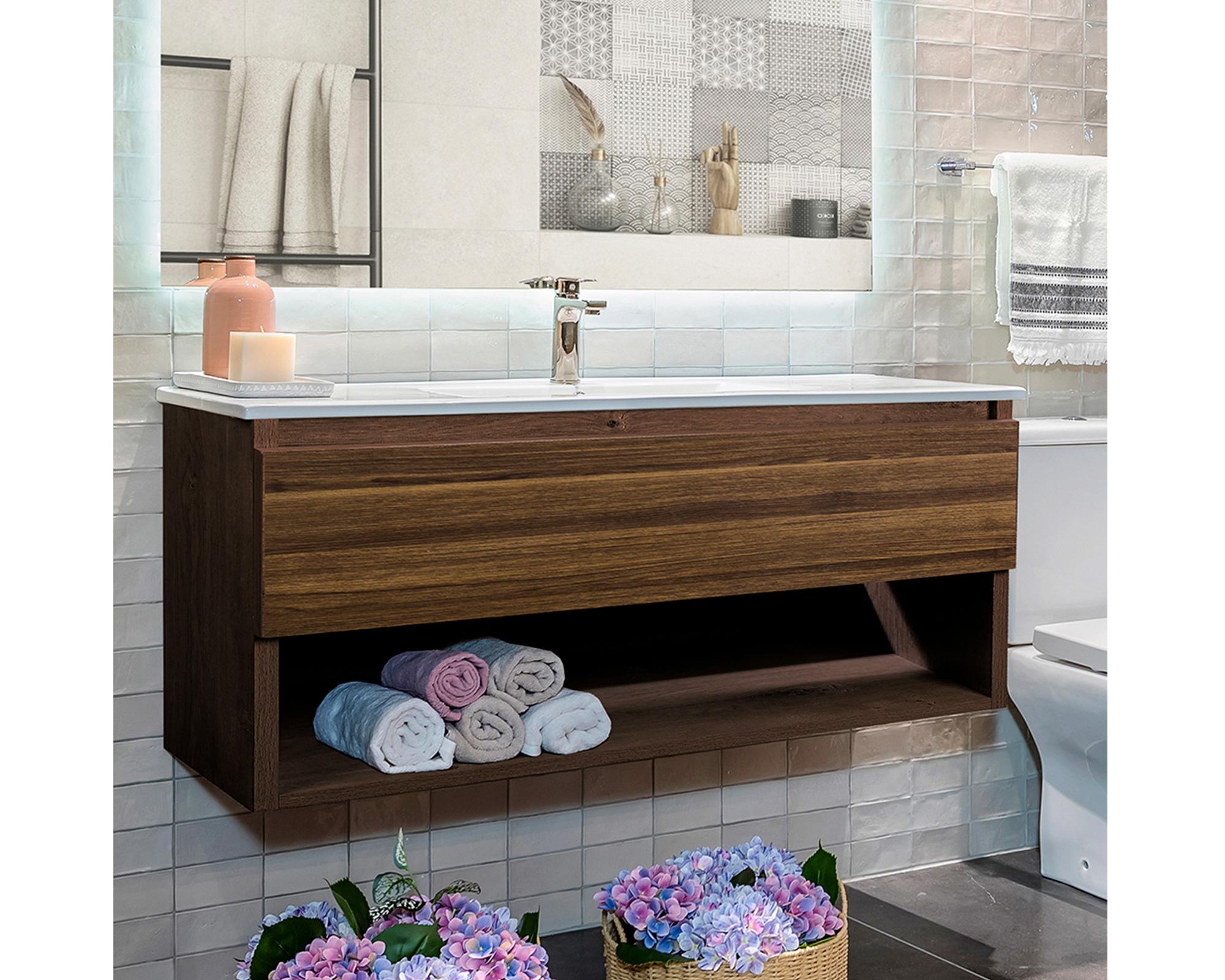 Mueble vanitorio Belle Roble 60 cm + cubierta-4