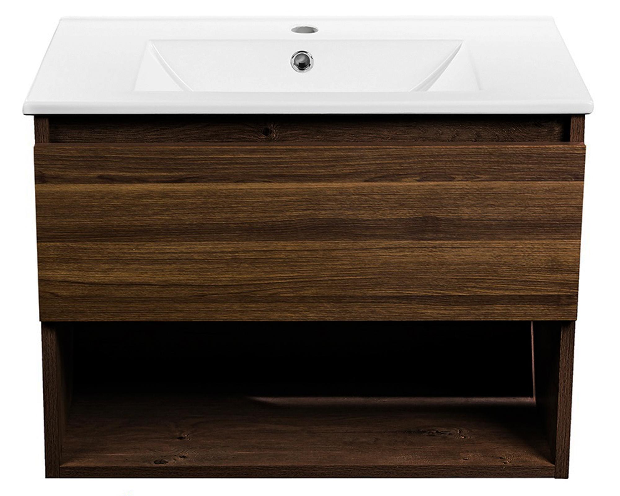 Mueble vanitorio Belle Roble 60 cm + cubierta-0