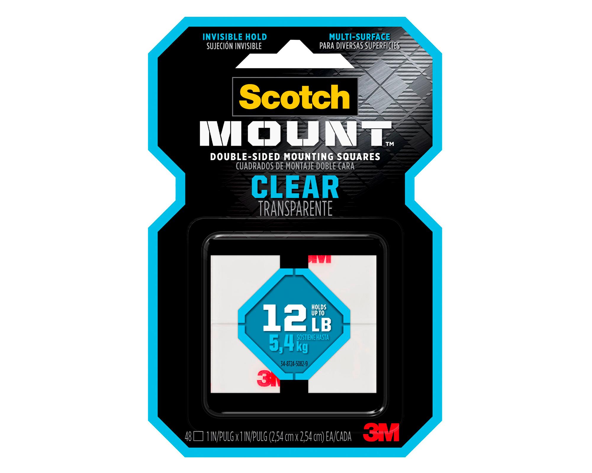 Cuadro montaje doble faz Transparente 2.54x2.54 cm 48 un.-0