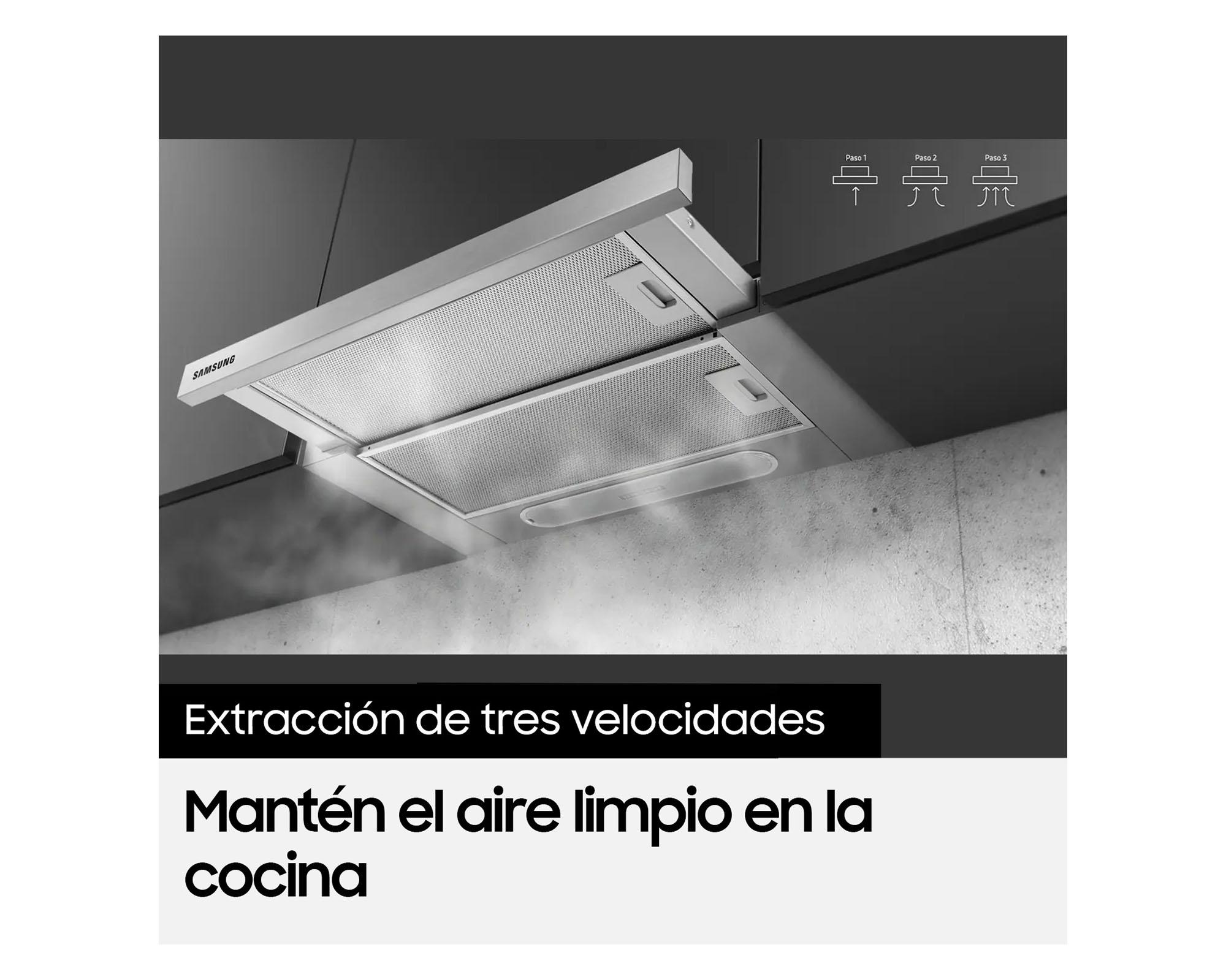 Campana con filtro lavable 392 m3/h NK24M1030IS Samsung-4