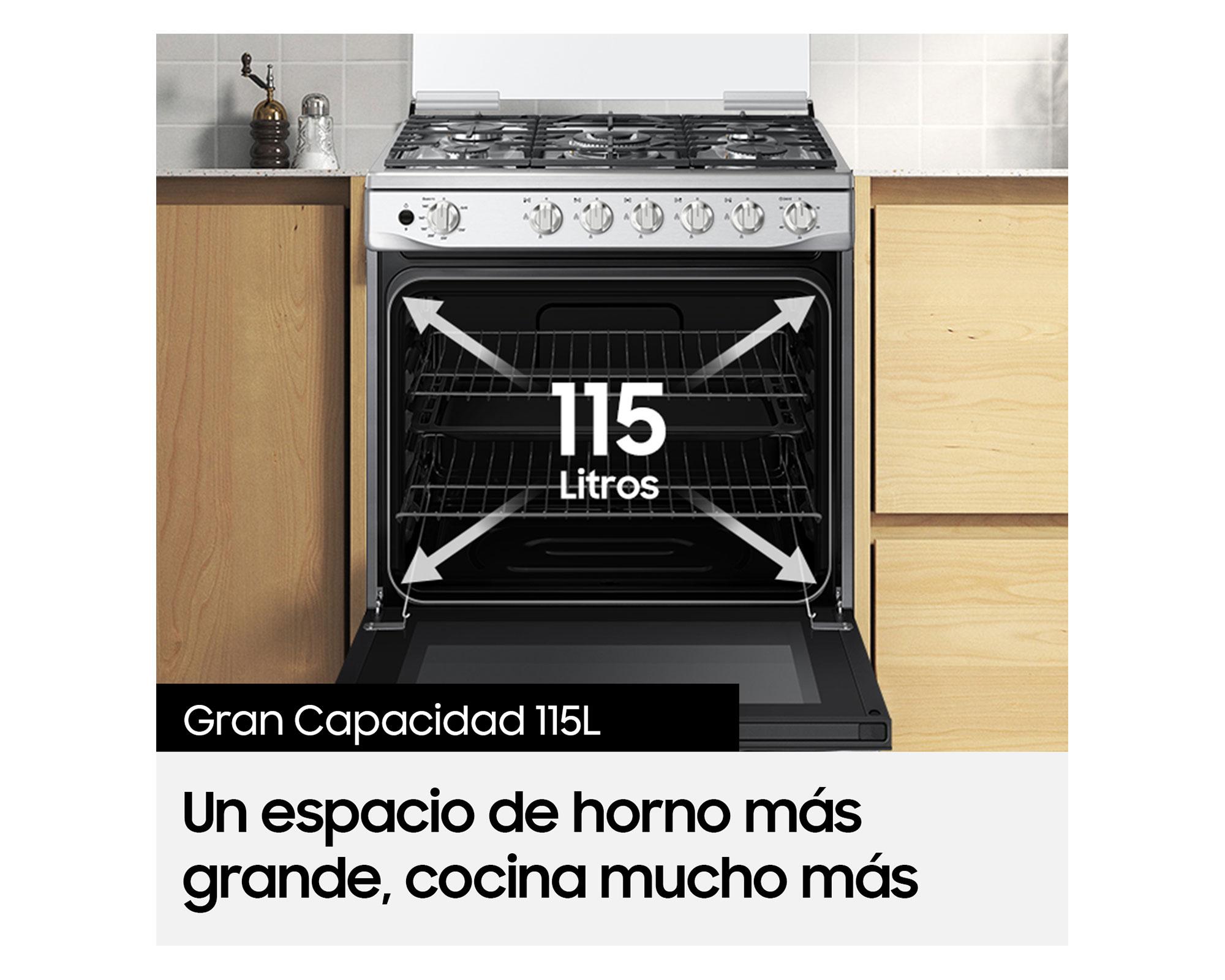 Cocina a gas 5 quemadores NX52A7422CS/ZS-2
